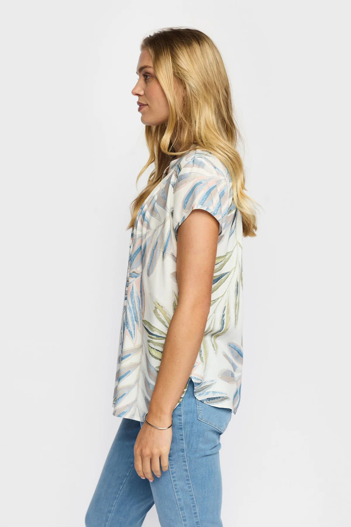 BLOOME - Kortærmet bluse med knapper - Image 7