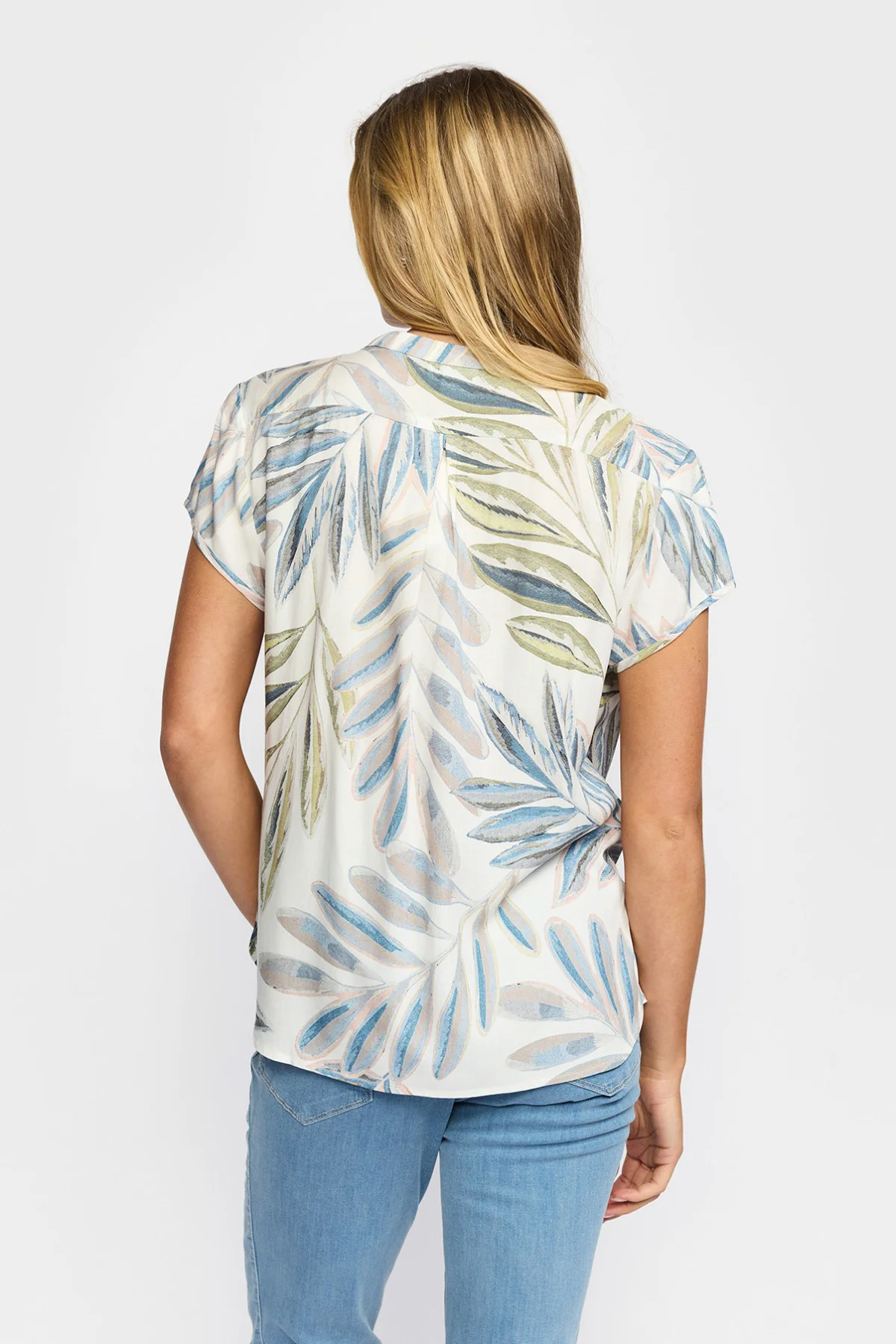 BLOOME - Kortærmet bluse med knapper - Image 8