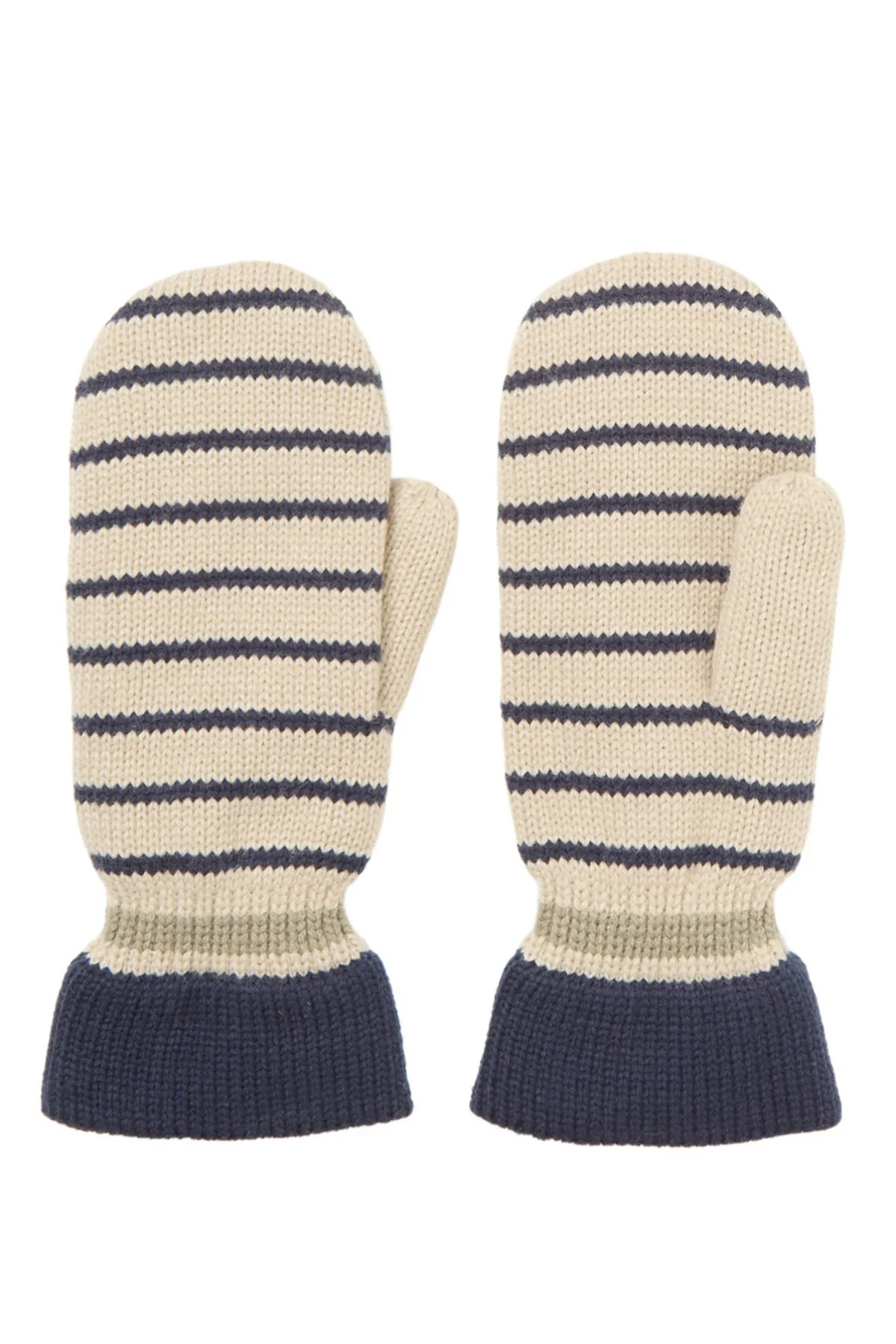 Becksöndergaard Thin Striped Emerald Mittens - Image 2