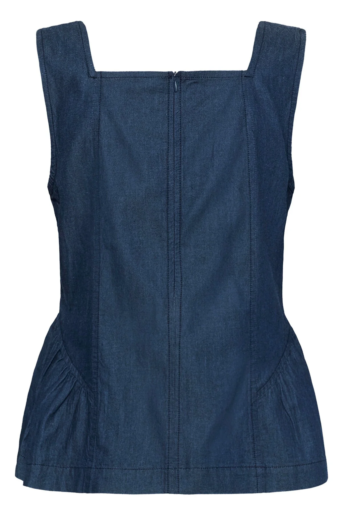 CUmone Michelle - Denim top med peplum - Image 3