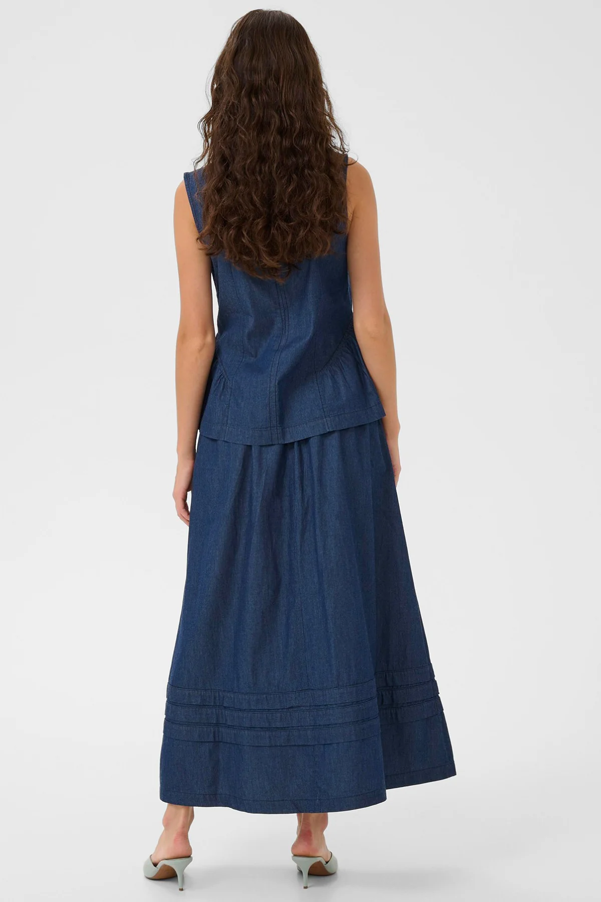 CUmone Michelle - Denim top med peplum - Image 5