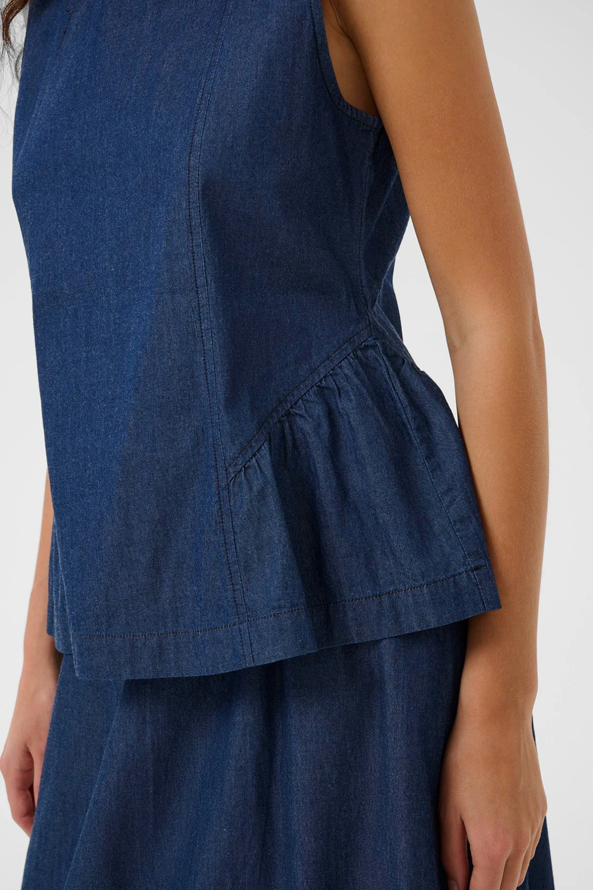 CUmone Michelle - Denim top med peplum - Image 6