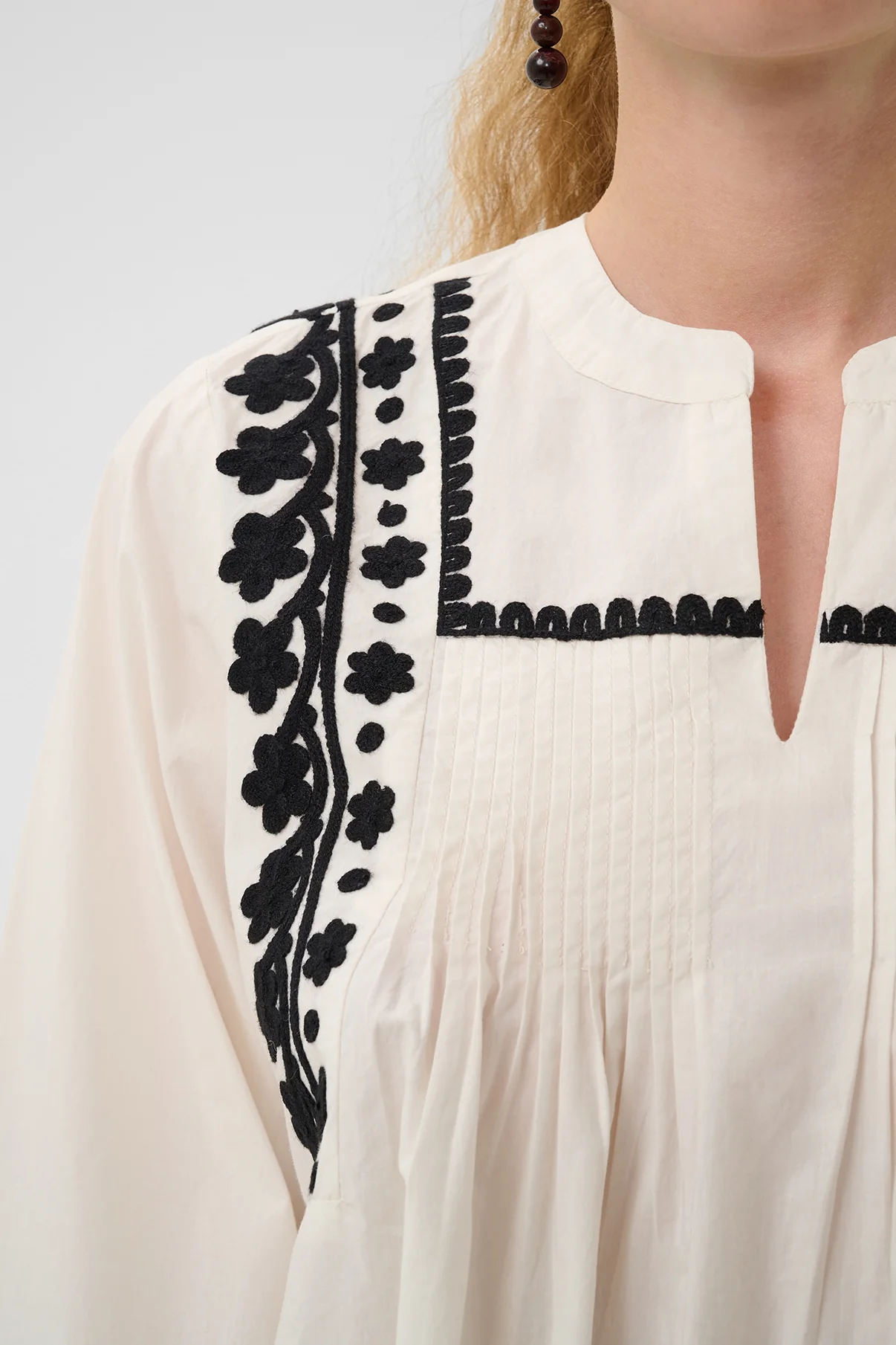 CUviba - Langærmet bluse med broderi - Image 4