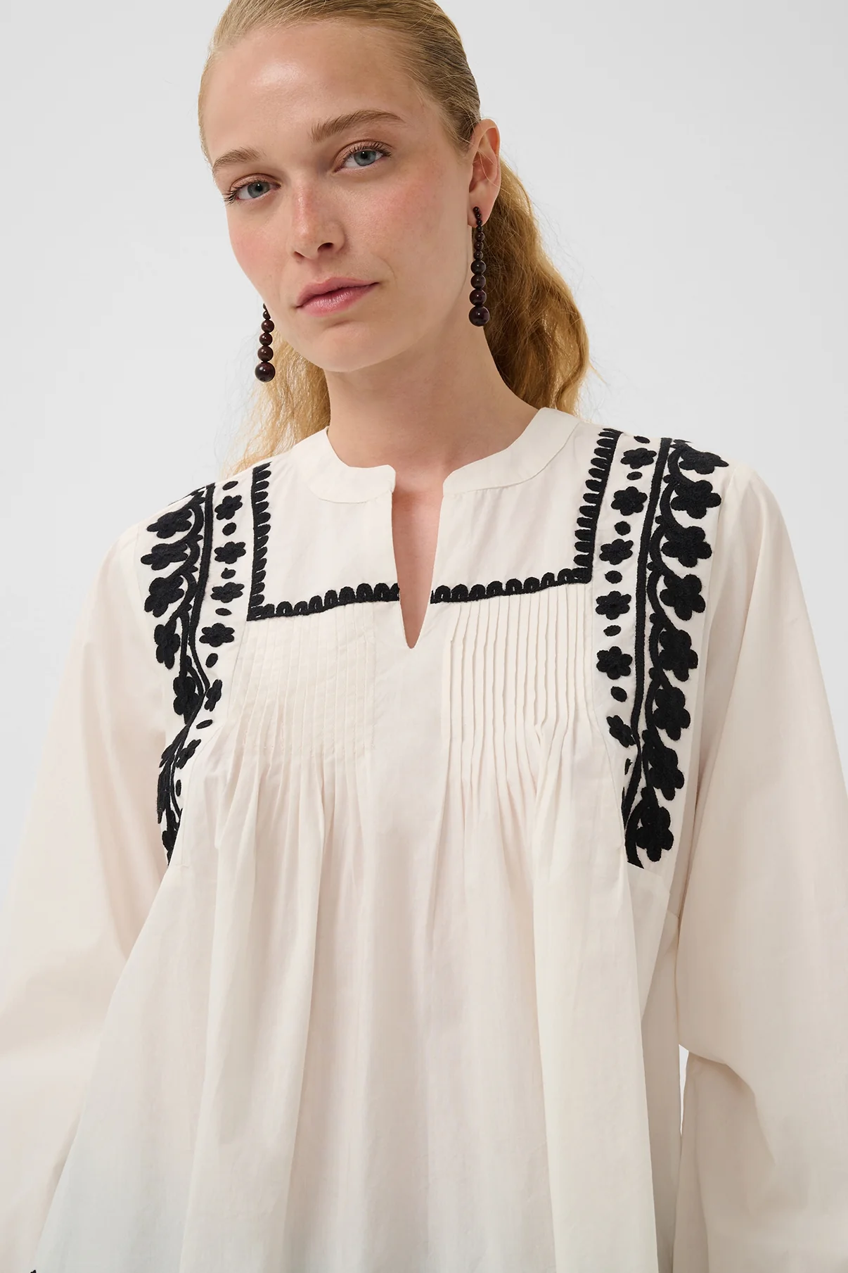 CUviba - Langærmet bluse med broderi - Image 5
