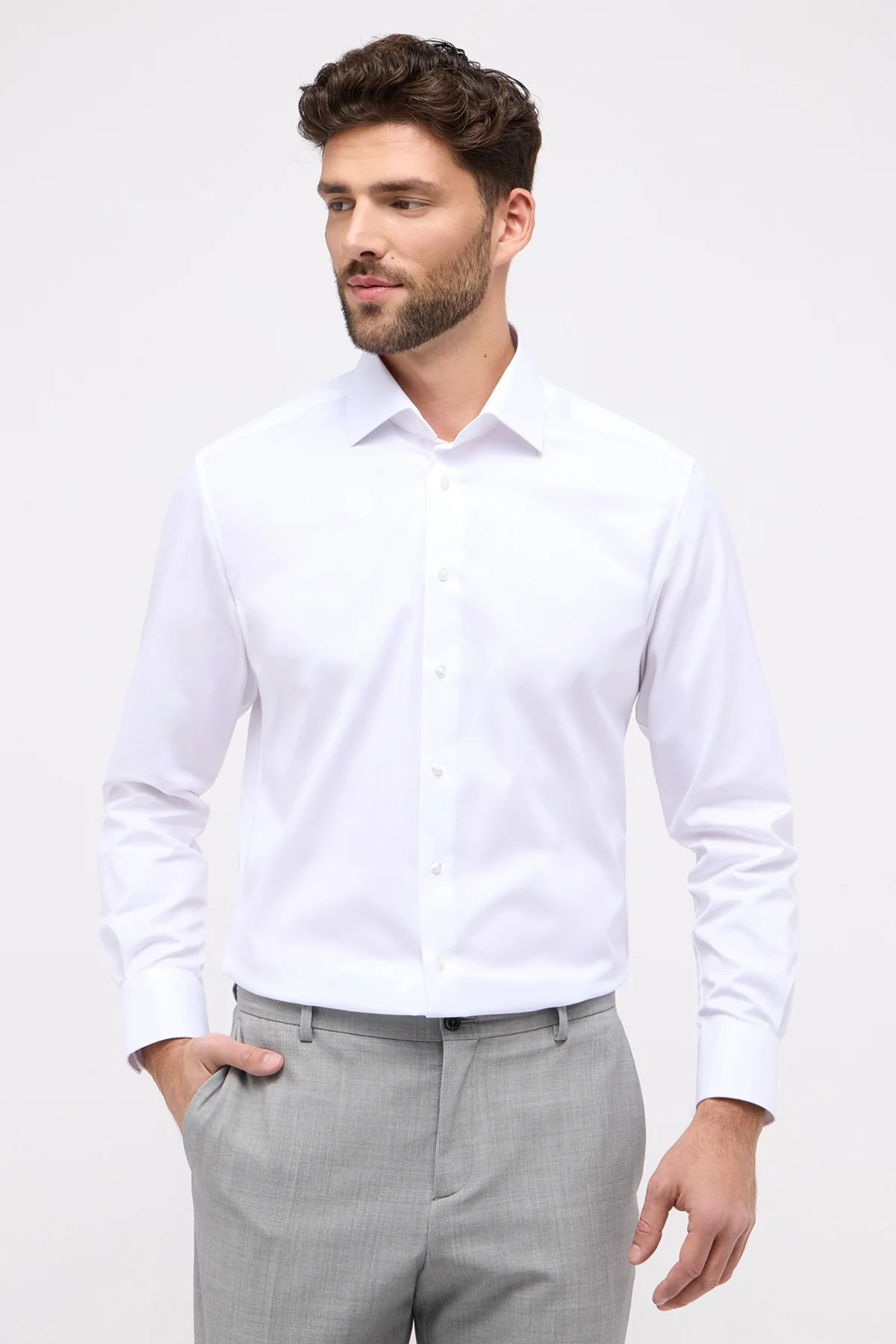 Strygefri Covershirt skjorte i tæt kvalitet - Image 7
