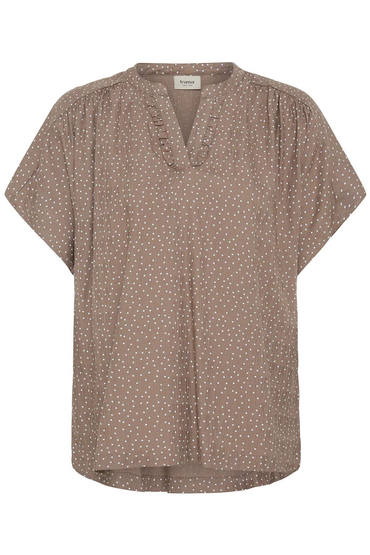FRLAYA BL 1 - Kortærmet bluse med småt print - Image 6