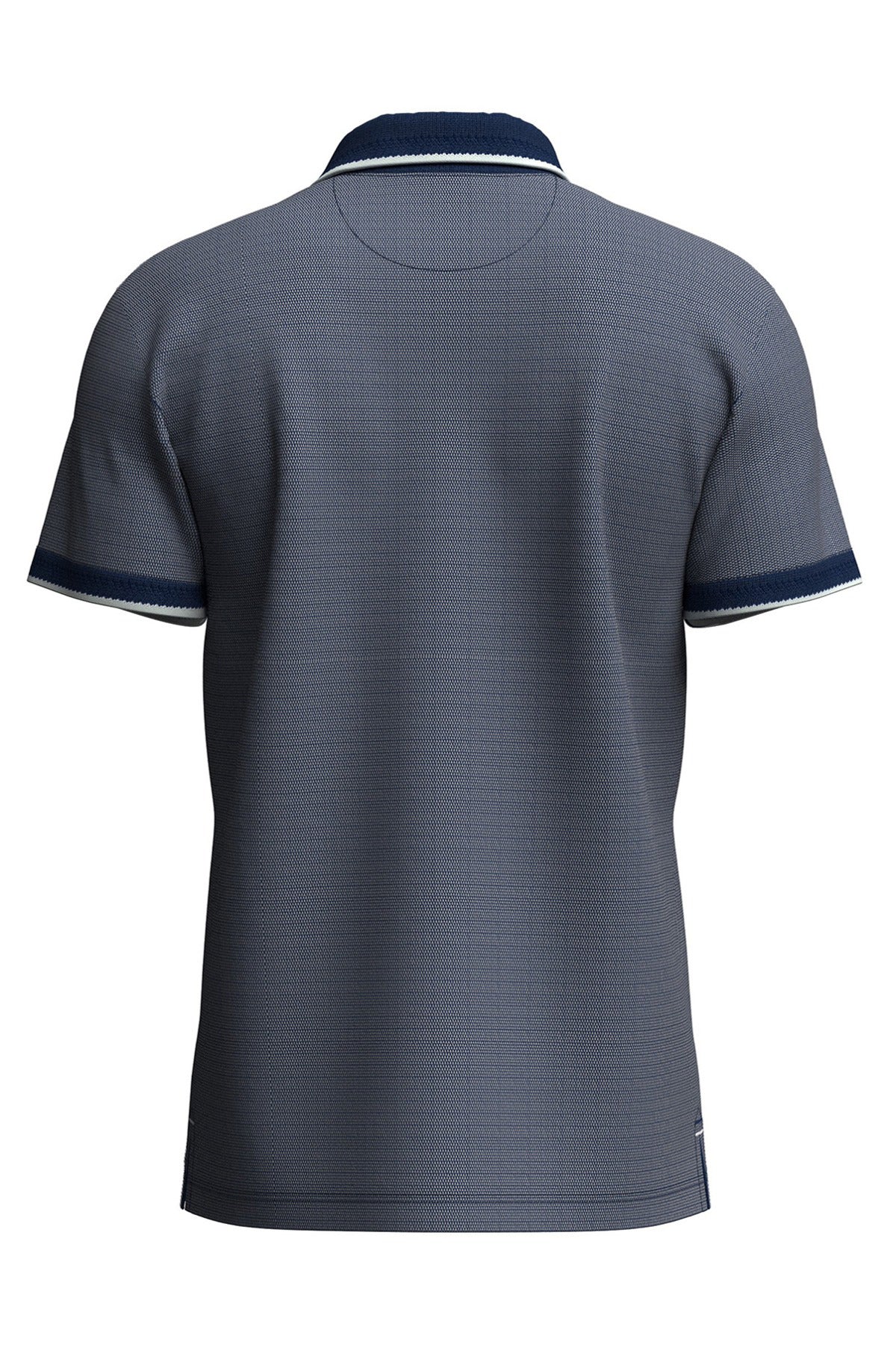 Polo T-shirt med struktur og kontrastdetaljer - Image 8