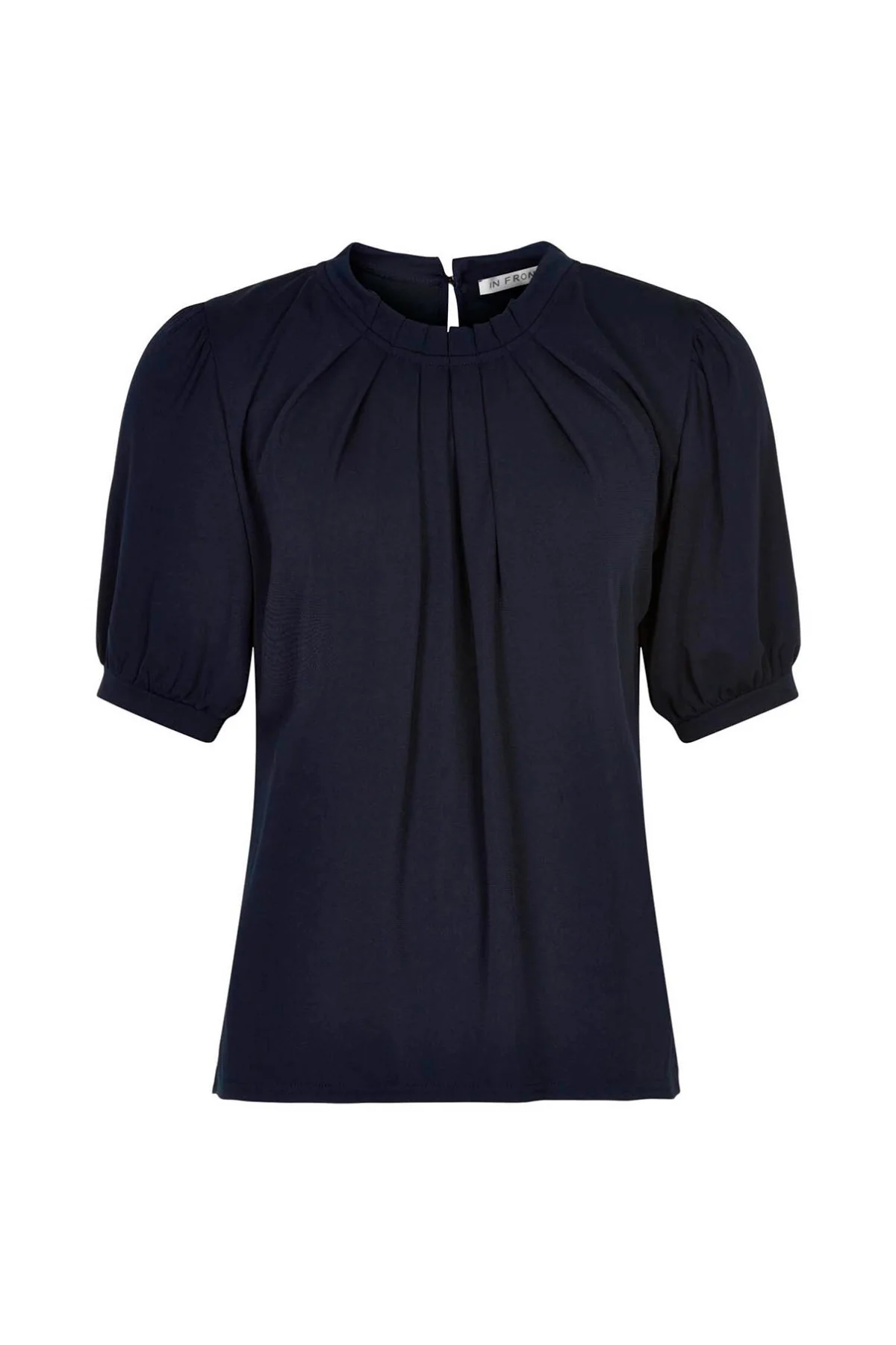 Grazia - Bluse med korte ærmer og rynkedetalje ved halsen - Image 8
