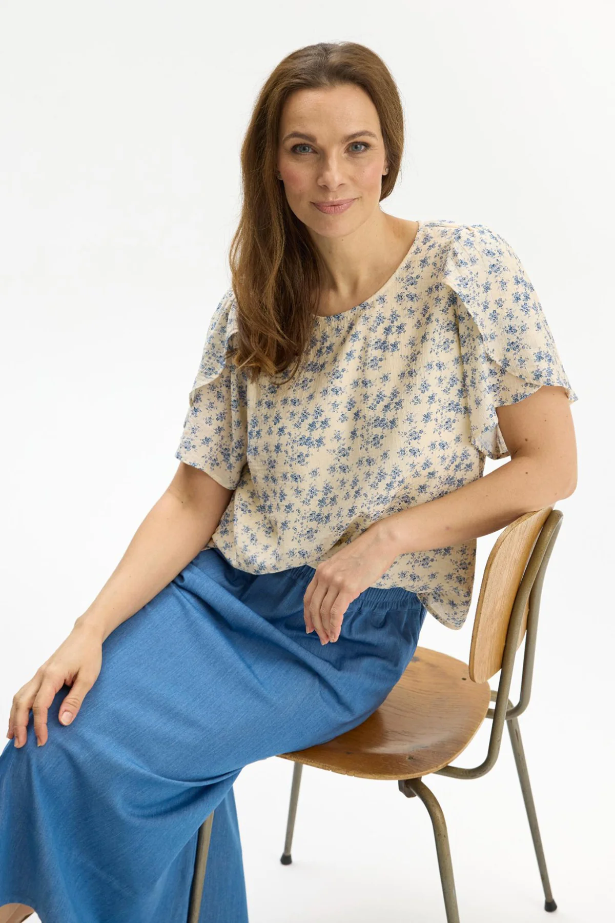 Kid - Blomstret bluse med flotte ærmer - Image 3