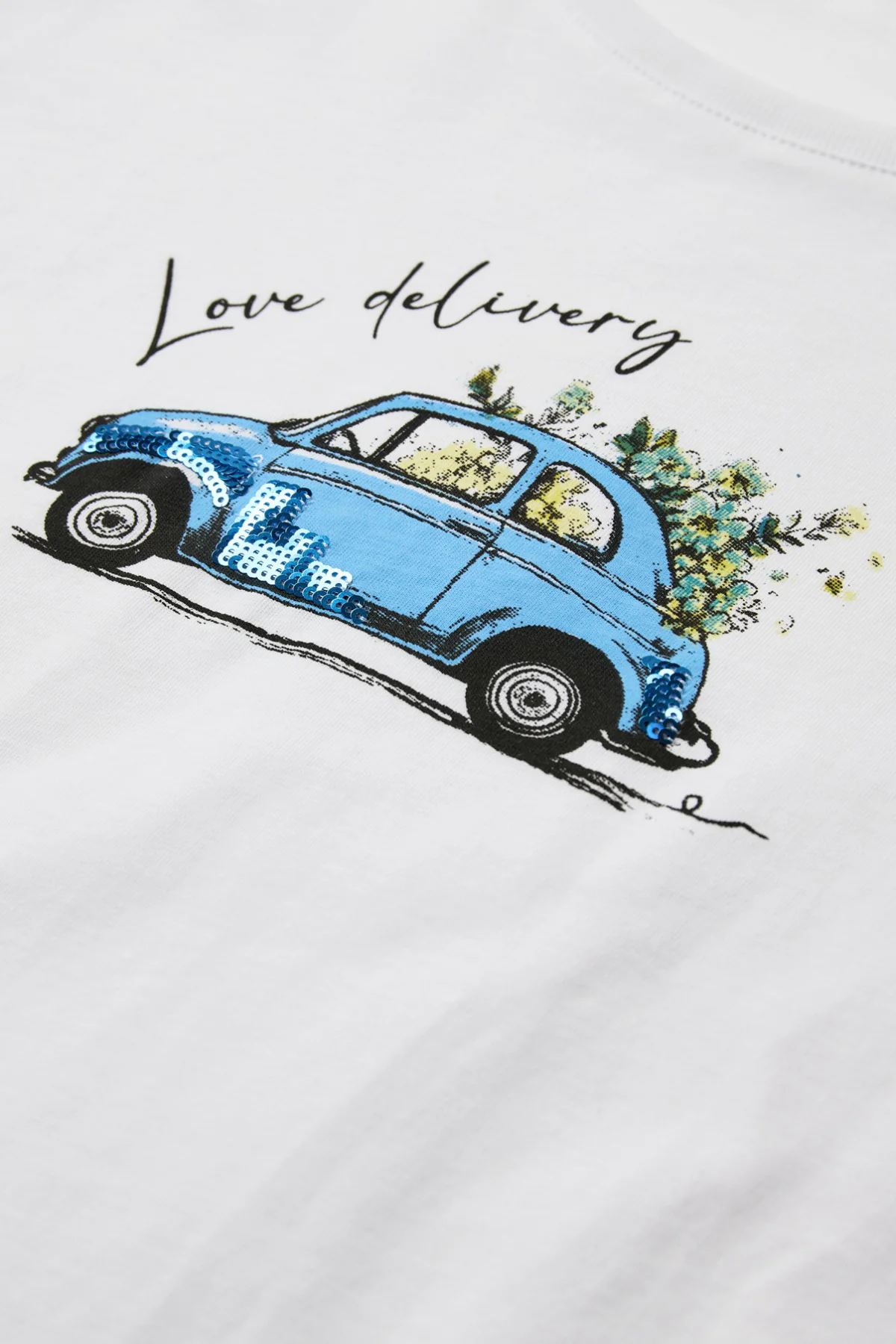 Iris - Bomulds t-shirt med dekorative detaljer - Image 8