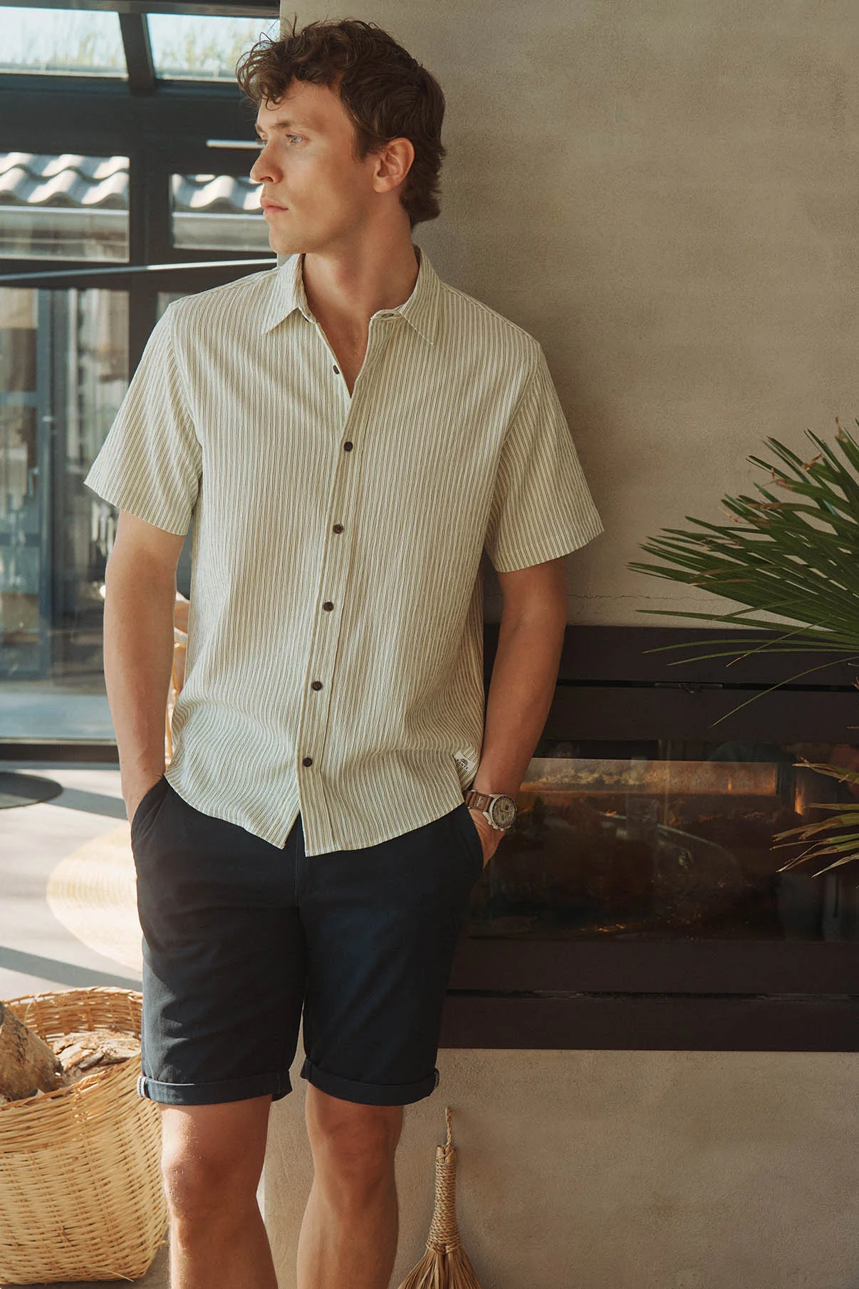 Alfonso - Chino shorts med let strech - Image 18