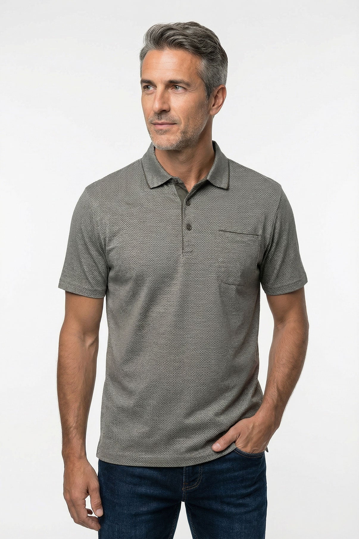 Peter - Polo T-shirt med brystlomme - Image 11