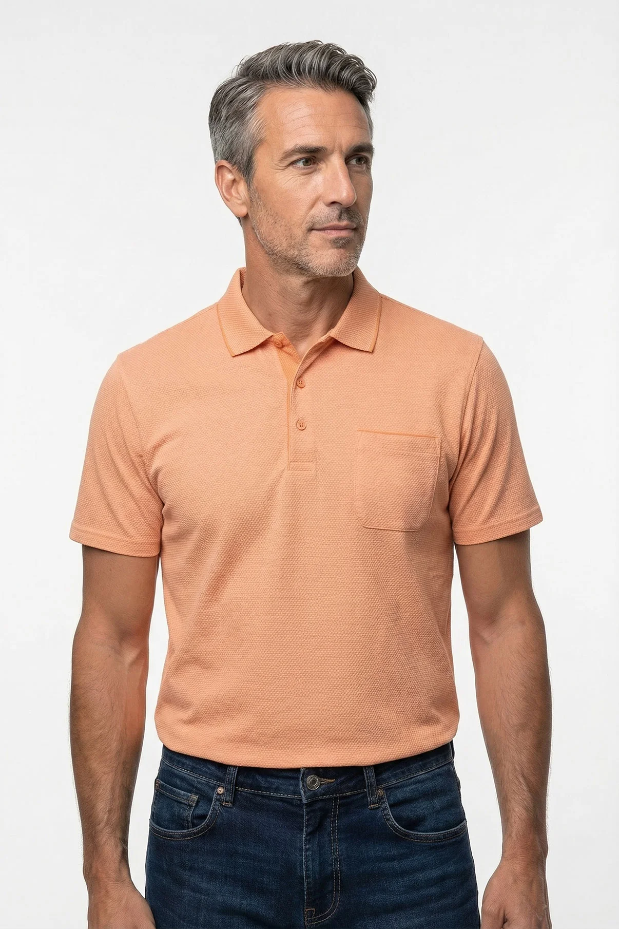 Peter - Polo T-shirt med brystlomme - Image 23