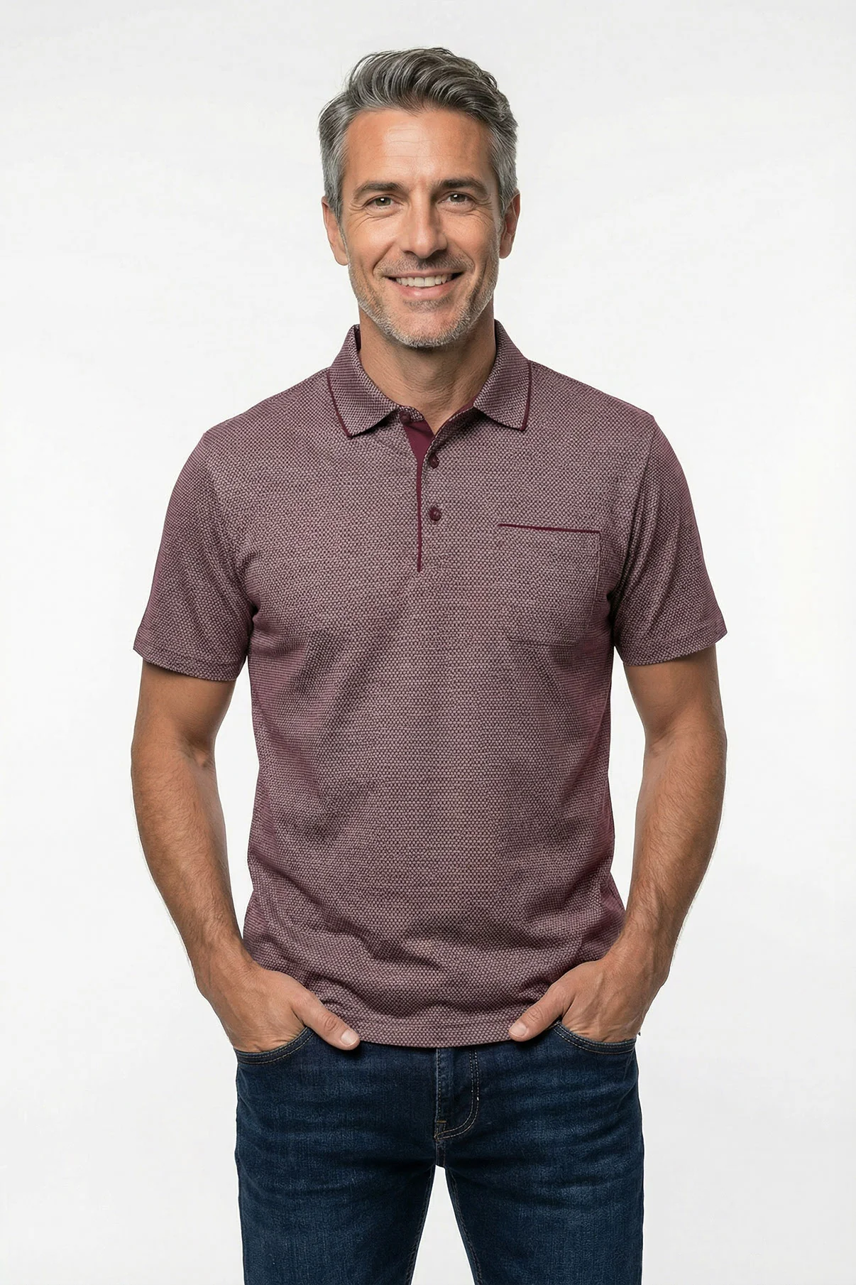 Peter - Polo T-shirt med brystlomme - Image 5