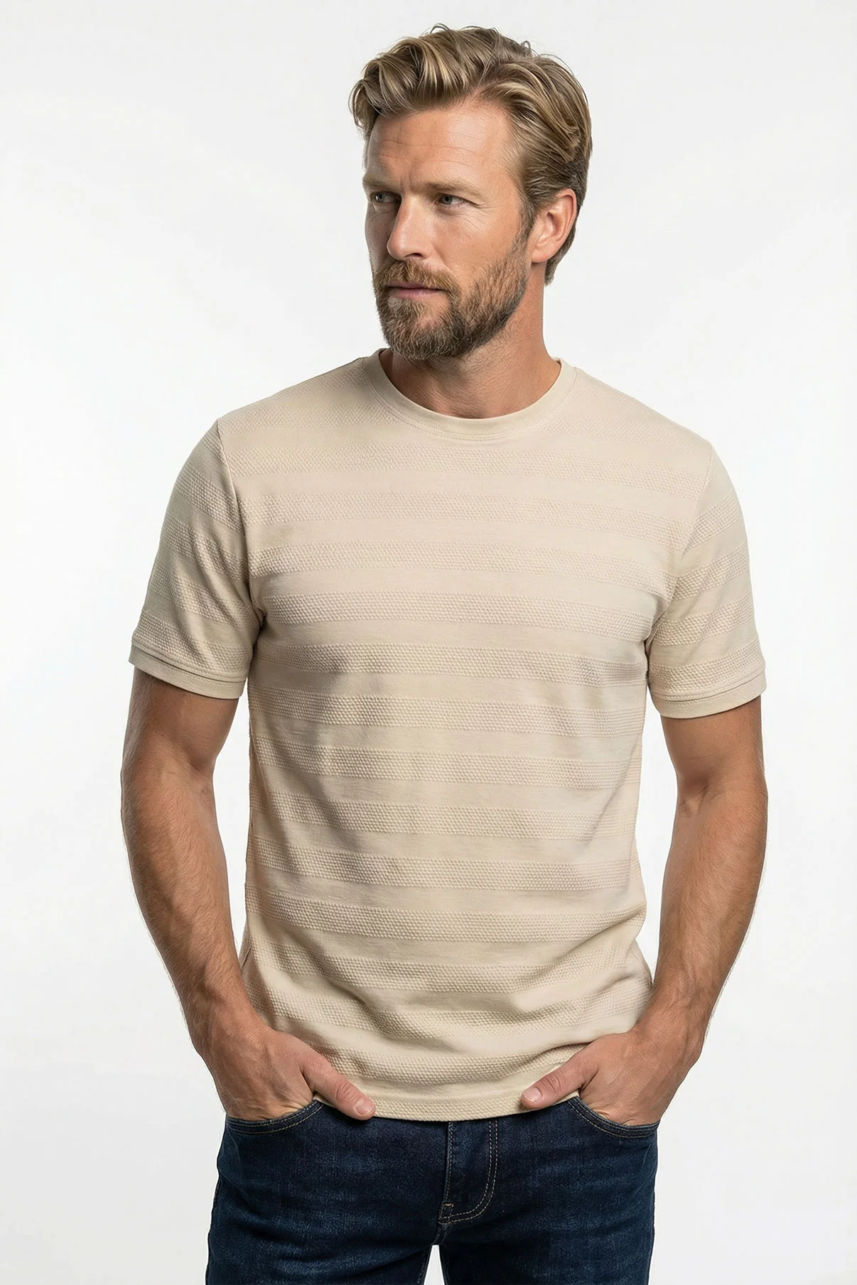 Dante SS - Kortærmet T-shirt med strukturstriber - Image 11