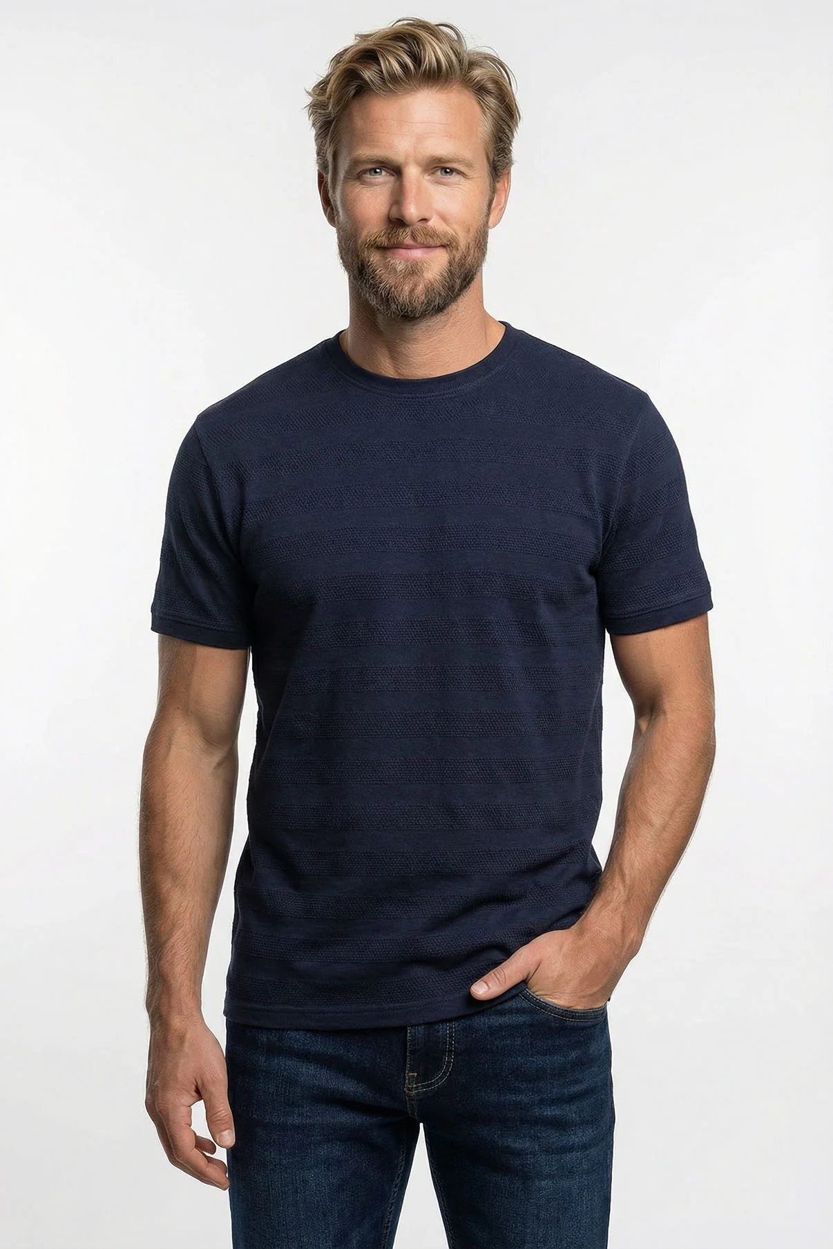 Dante SS - Kortærmet T-shirt med strukturstriber - Image 15