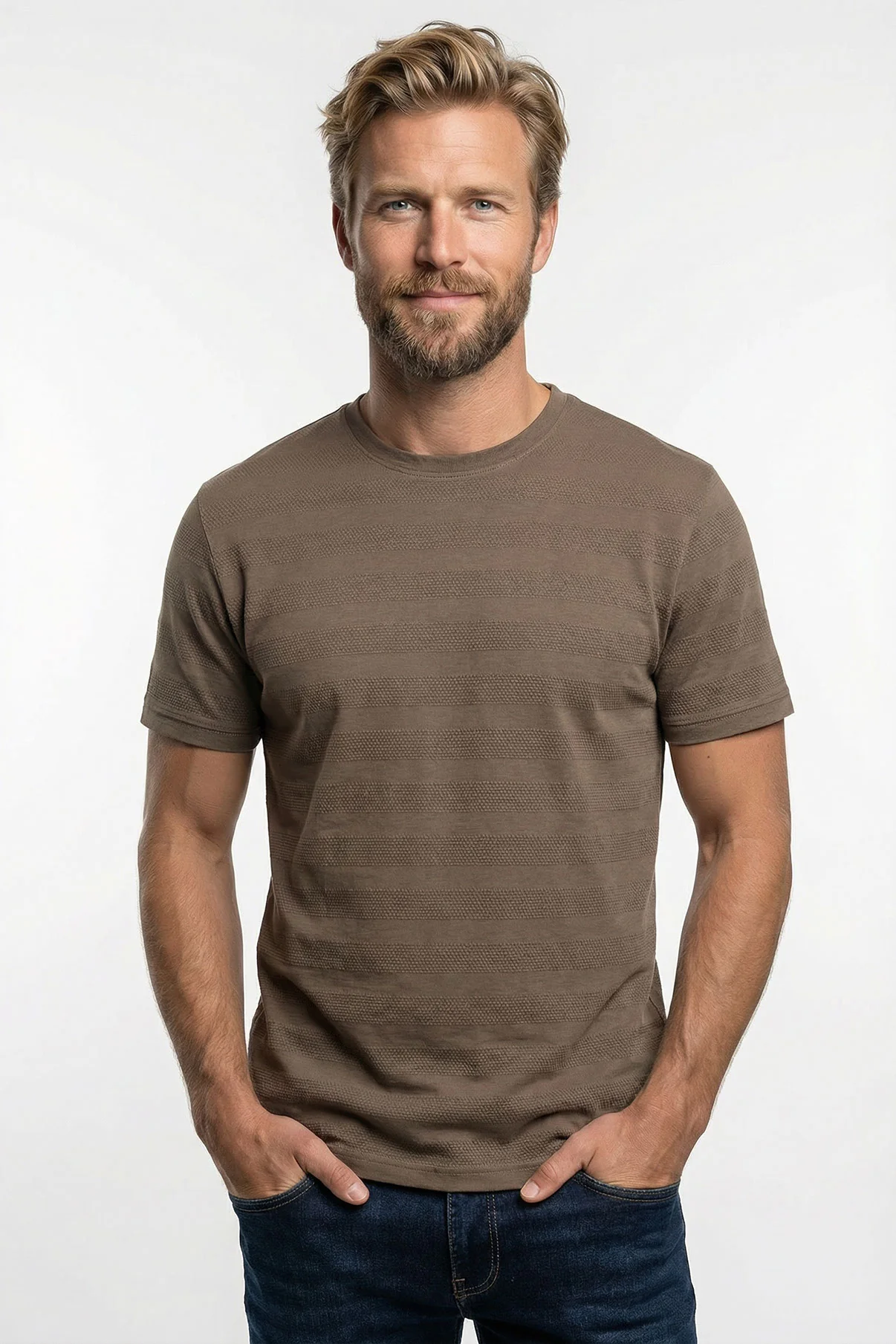 Dante SS - Kortærmet T-shirt med strukturstriber - Image 5