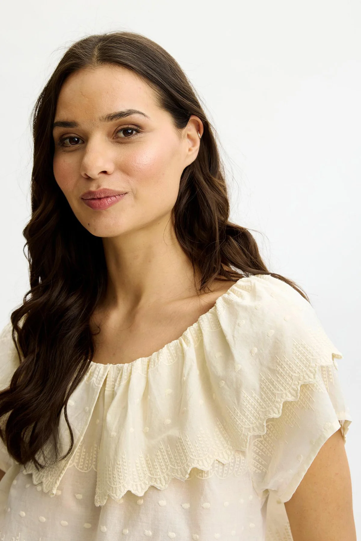 Katalina - Bluse med flæsekrave - Image 6
