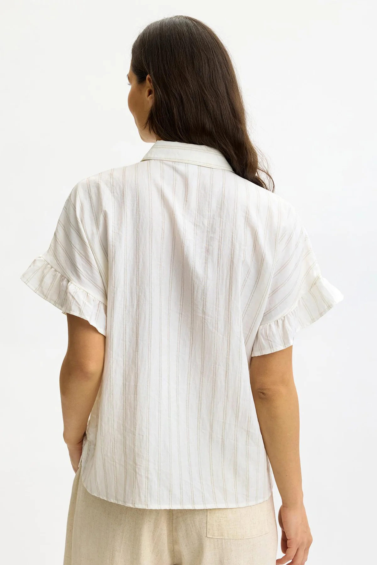 Kit - Skjortebluse med flæseærmer - Image 2