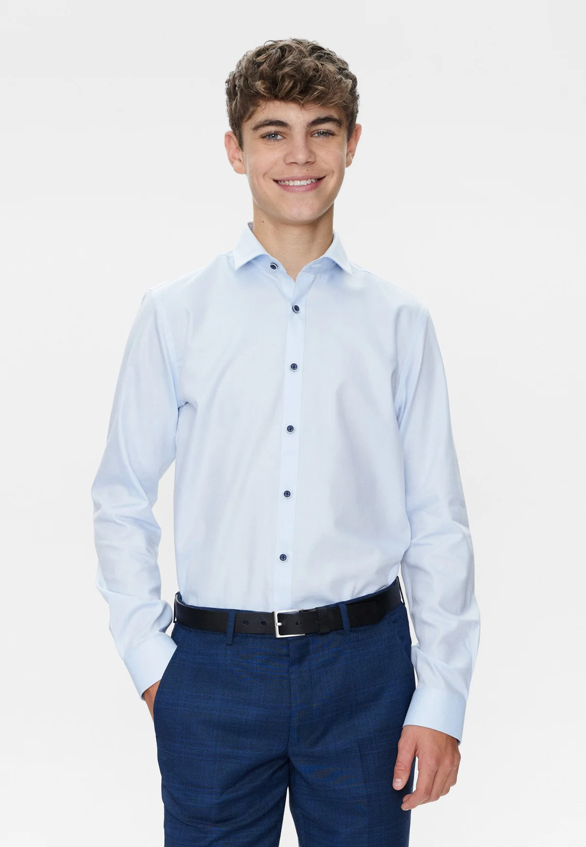 NIFTY BOY Skjorte kontrastknap BERTIL 3209 - Image 6
