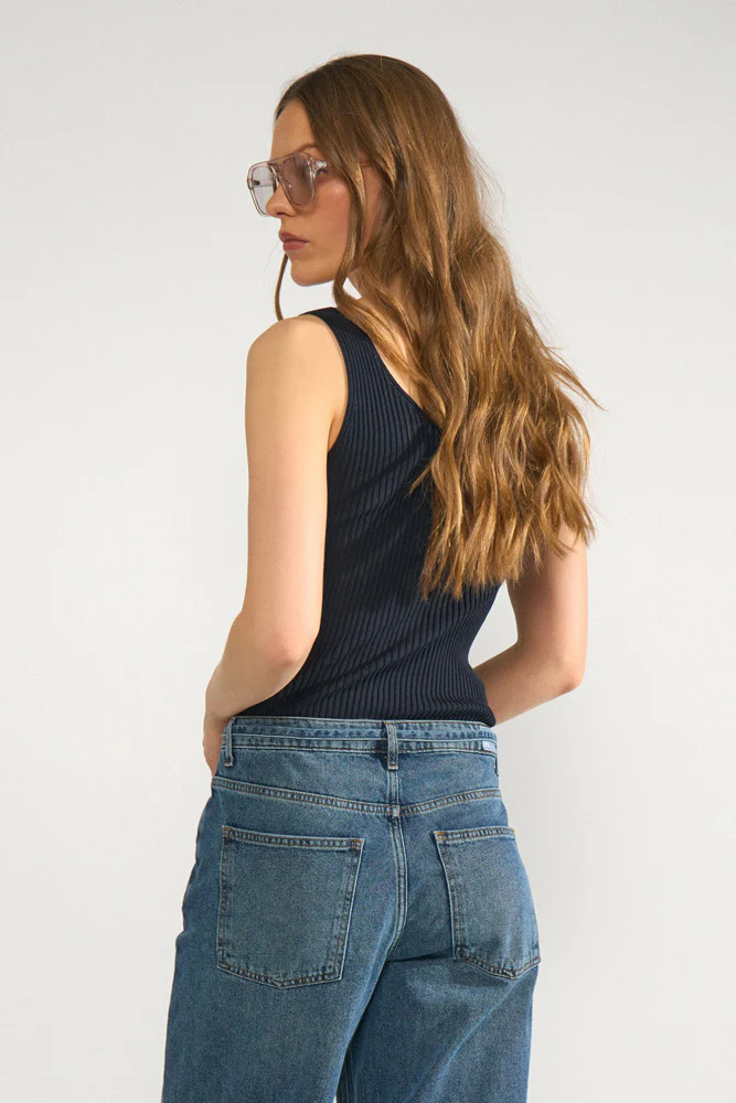 NUCERYS - Cropped top med ribstruktur - Image 5