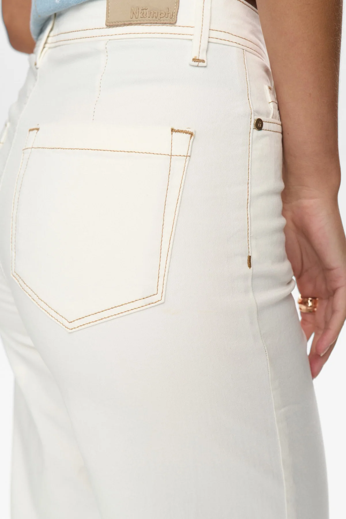 NÜMPH NUPARISAN CROPPED TWILL PANTS - Image 4