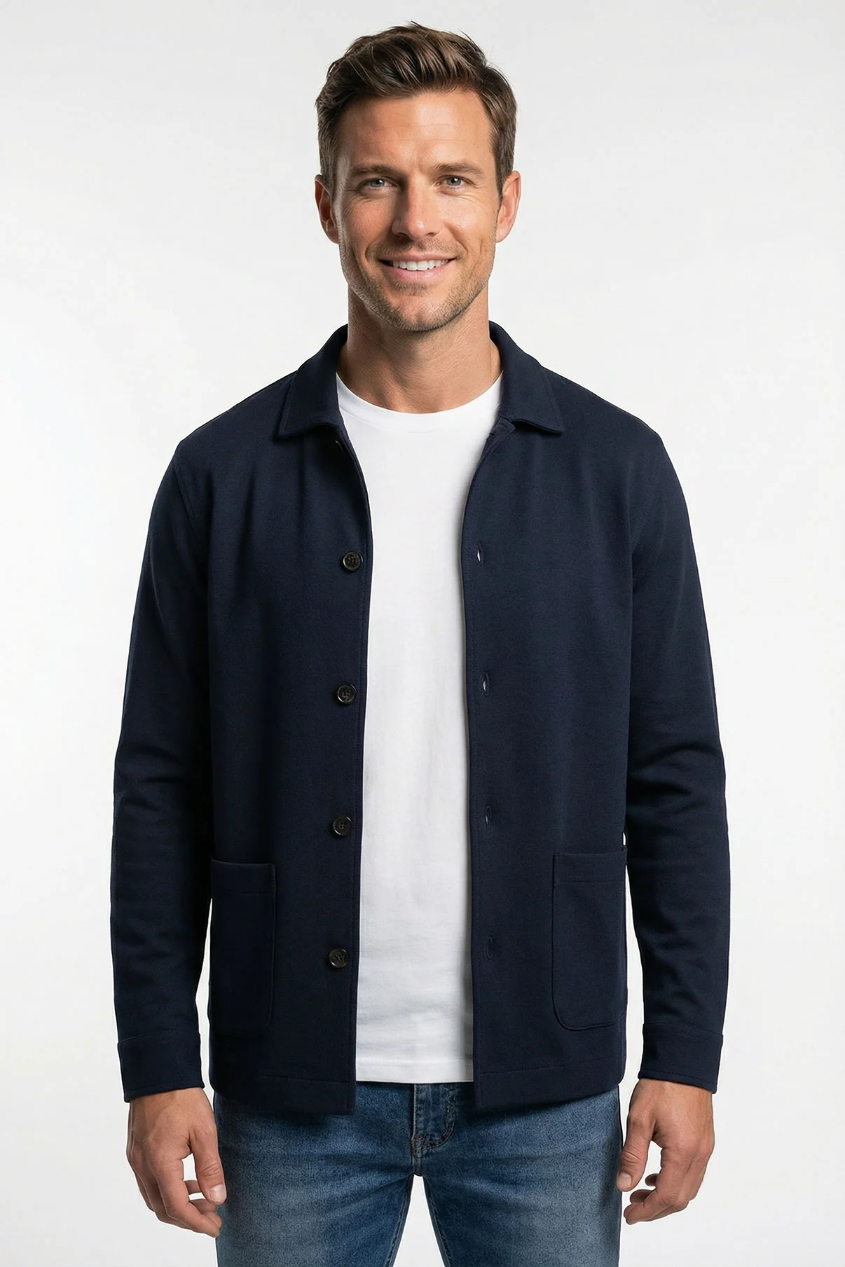 Villy - Strækbar overshirt med frontlommer - Image 5