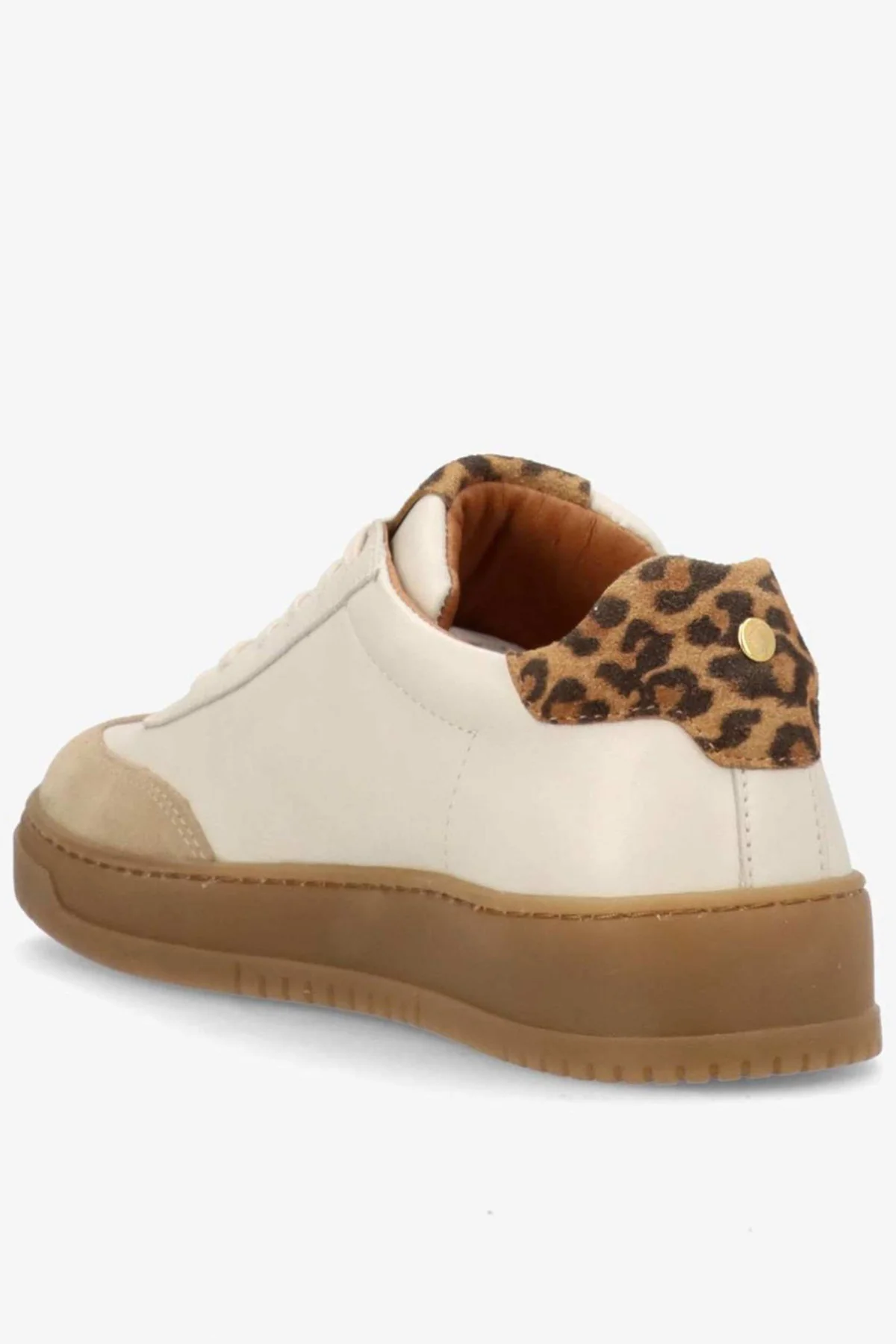 PRIME BEAT LS - Lav læder sneakers med leopard detalje - Image 3