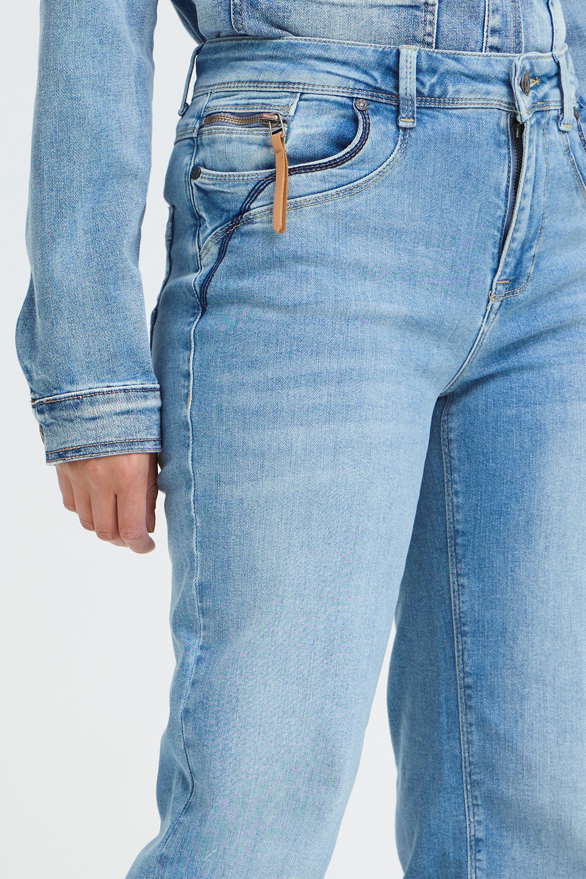 PZKAROLINA - Højtaljede jeans med stræk og lige ben - Image 11