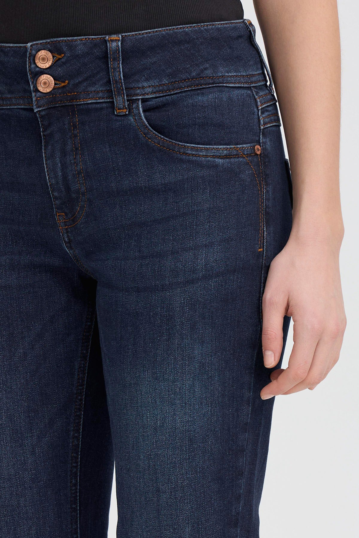 PZSUZY - Højtaljede skinny jeans med stræk - Image 7