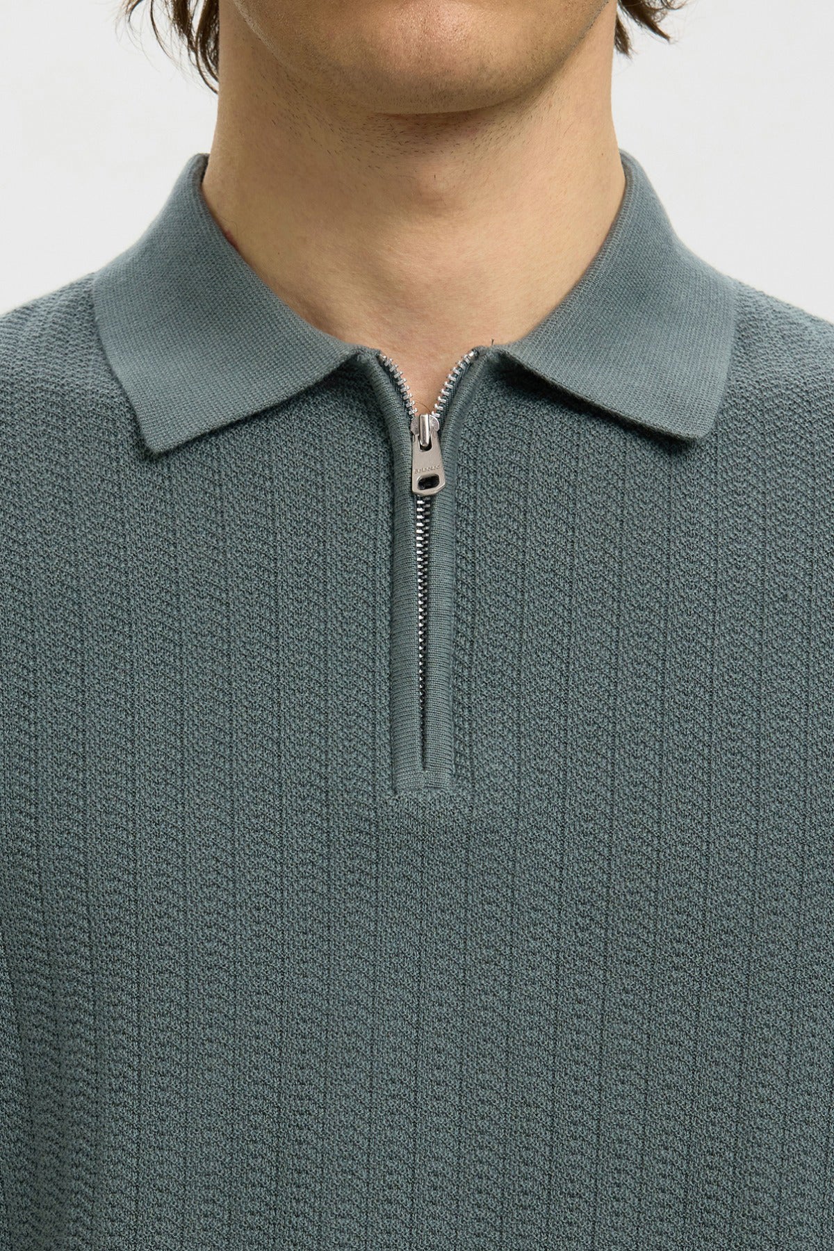 SLHCRAN - Kortærmet strik polo med zip - Image 18