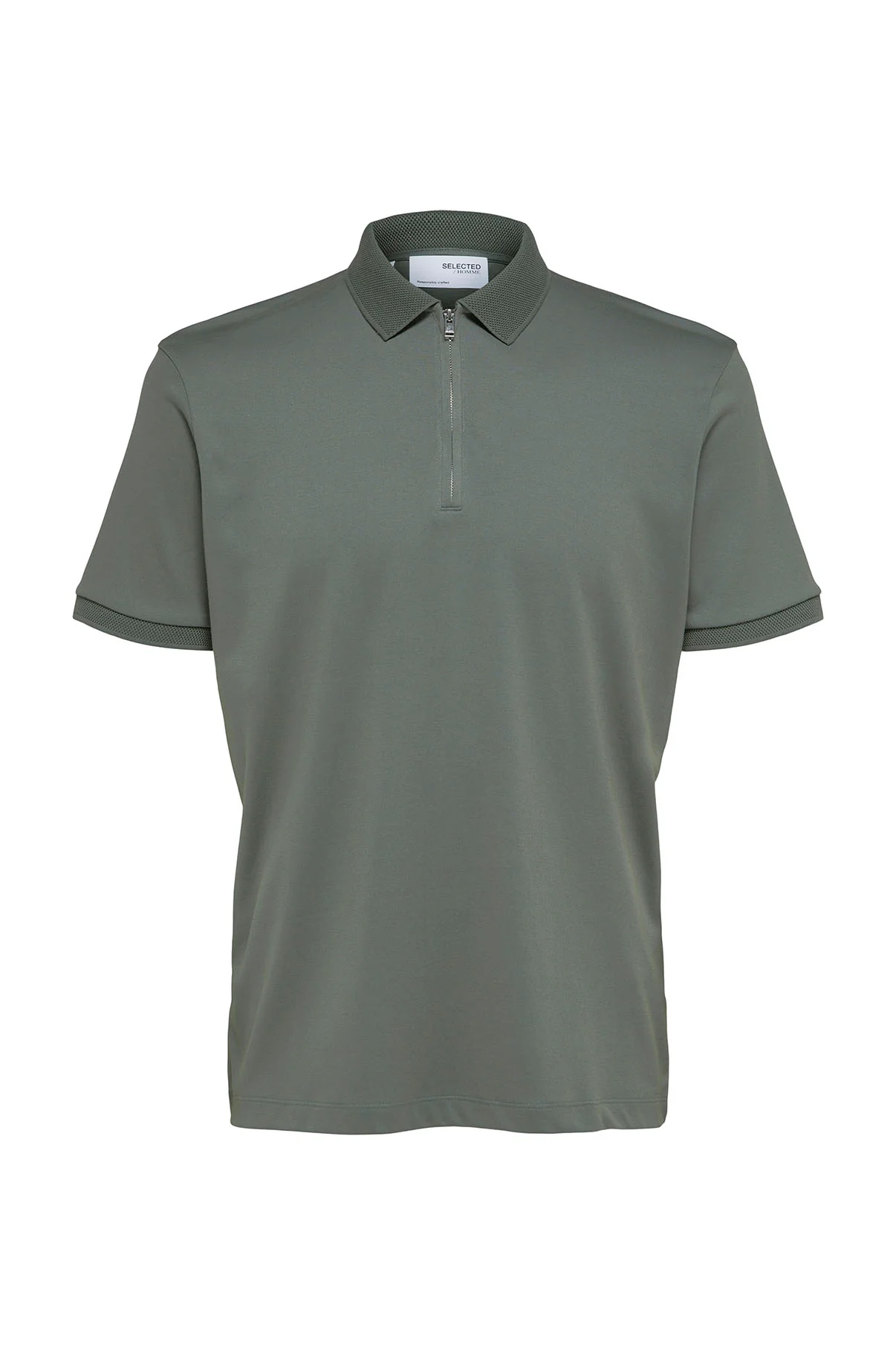 SELECTED HOMME SLHFAVE ZIP SS POLO NOOS - Image 18