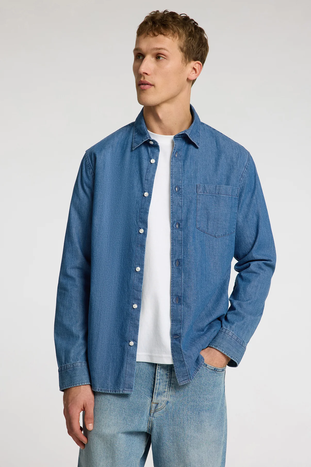 SELECTED HOMME SLHREGCARLO DENIM LS SHIRT NOOS - Image 4