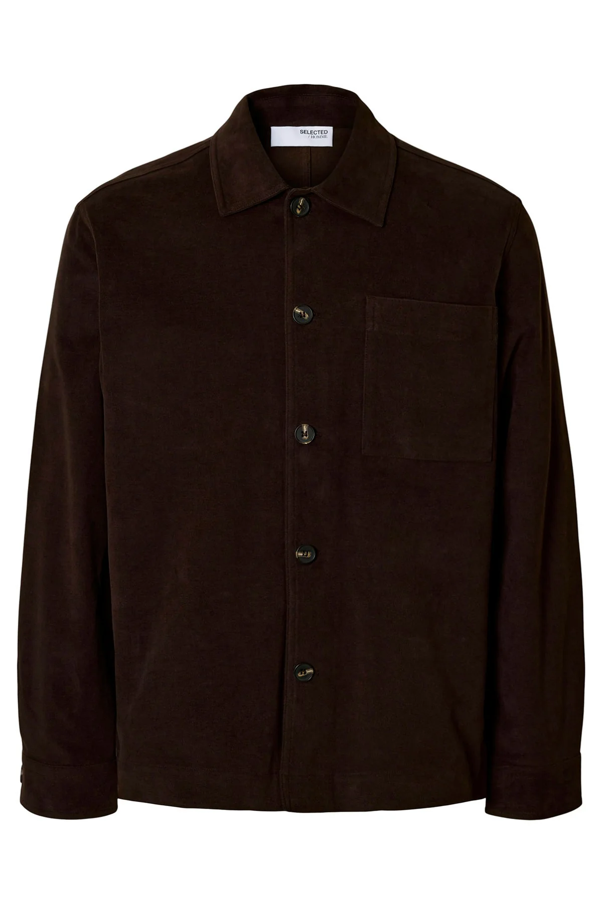 SLHREGDYLAN DUCA - Overshirt i blød suede kvalitet