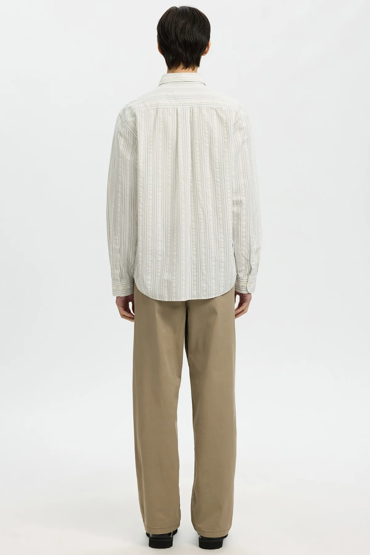 SELECTED HOMME SLHREGFREDDIE MIX SEERSUCKER LS SHIRT - Image 5