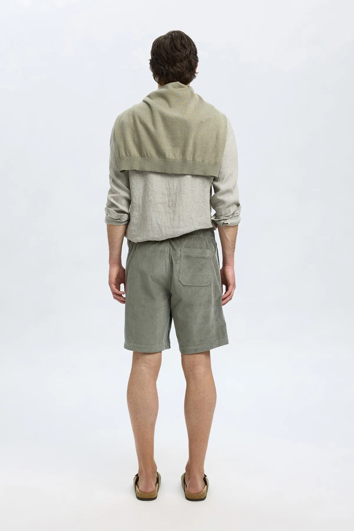 SLHREGULAR-JACE - Fløjlsshorts med lommer og bindebå - Image 16
