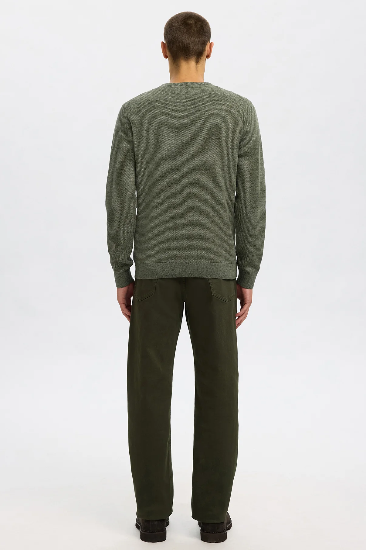 SELECTED HOMME SLHROSS LS KNIT STRUCTURE CREW NECK NOOS - Image 22