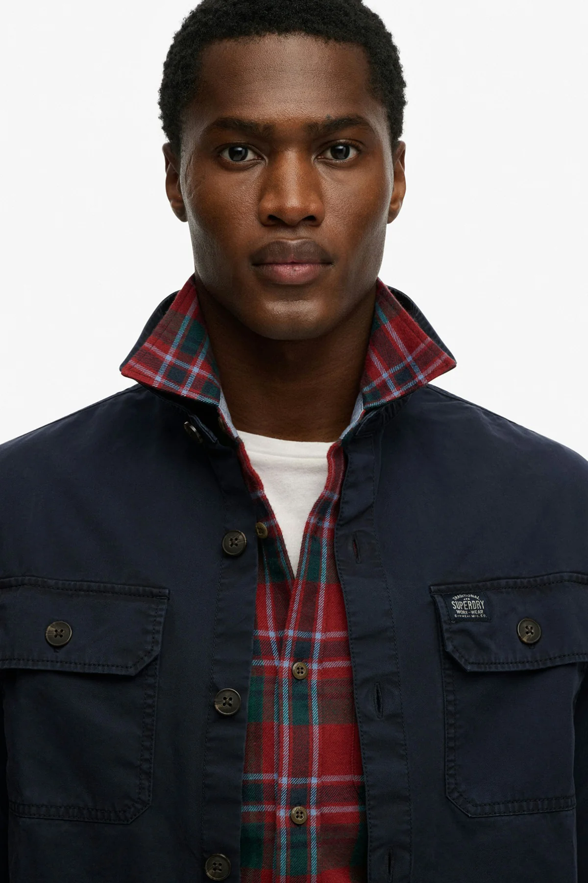 Overshirt med lommer og knaplukning - Image 4