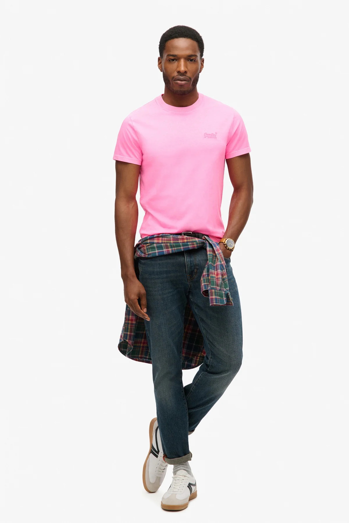 ESSENTIAL LOGO EMB - T-shirt i neonfarve med logo - Image 16