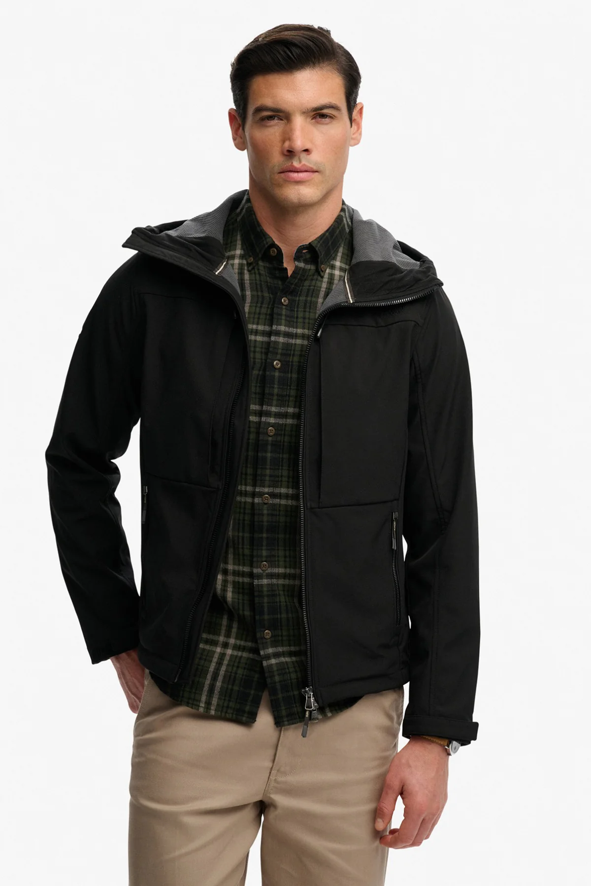 Praktisk softshell jakke med lommer og lynlĂĄs - Image 7