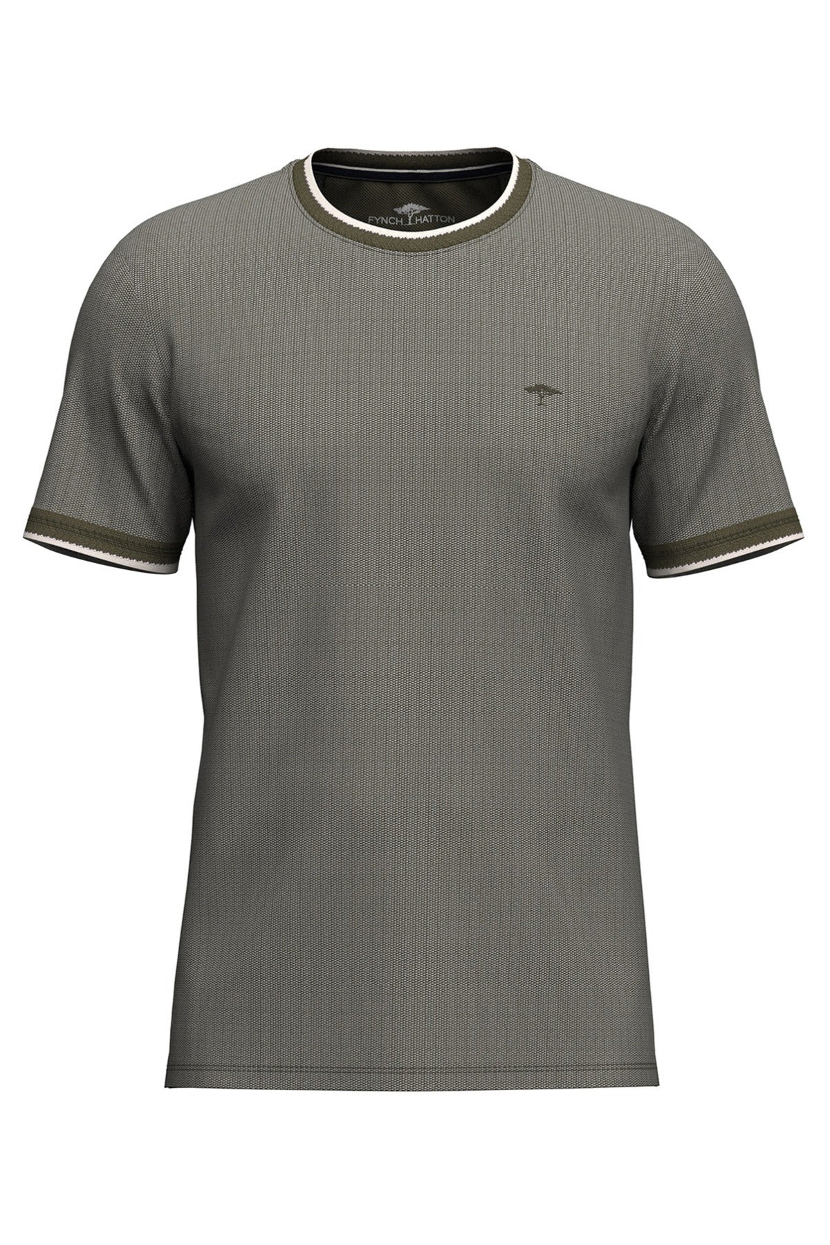 T-Shirt i bomuld med kontrastkanter - Image 3
