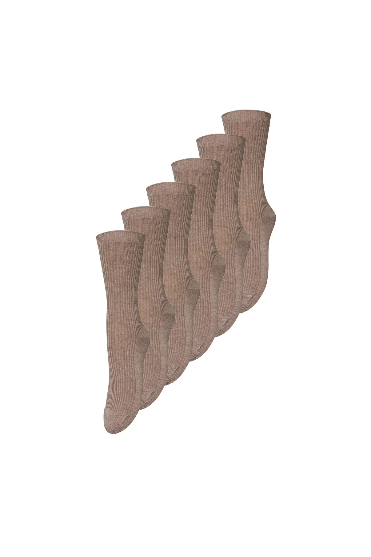 Telma solid - 5-Pak basic strømper i riflet look - Image 3
