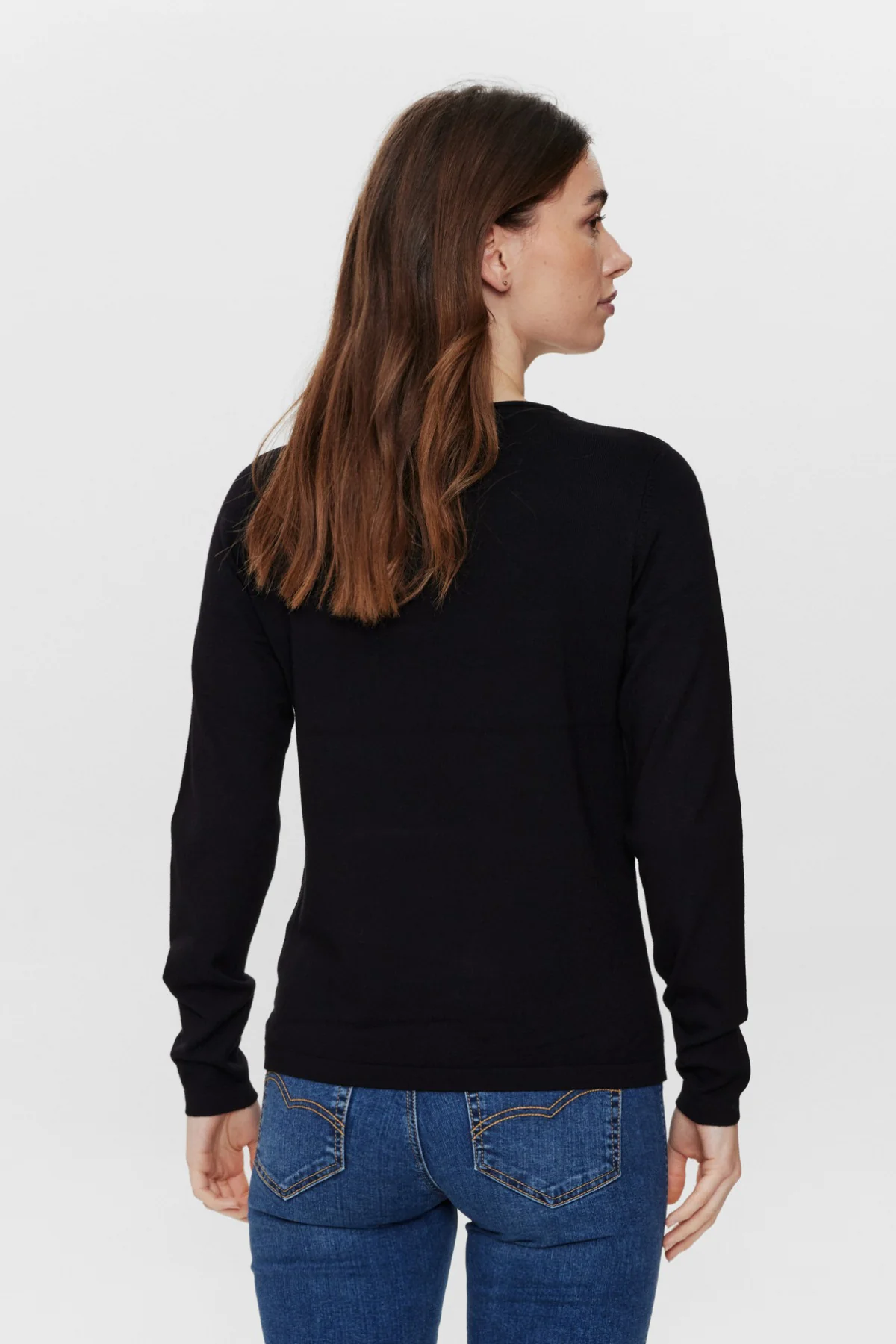 Elvira - Strik med rund hals og lange ærmer - Image 3