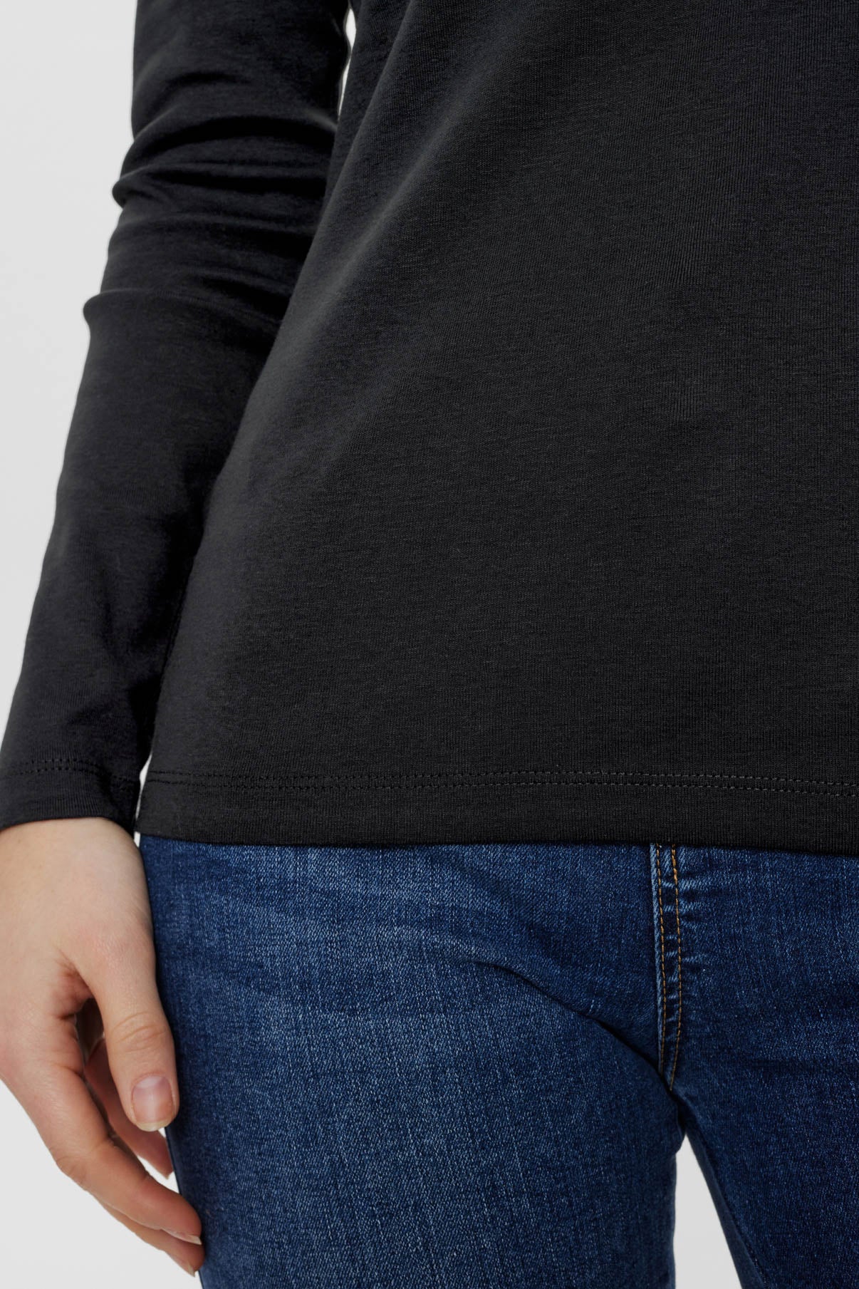 Camille - T-shirt med lange ærmer og i ribkvalitet - Image 10
