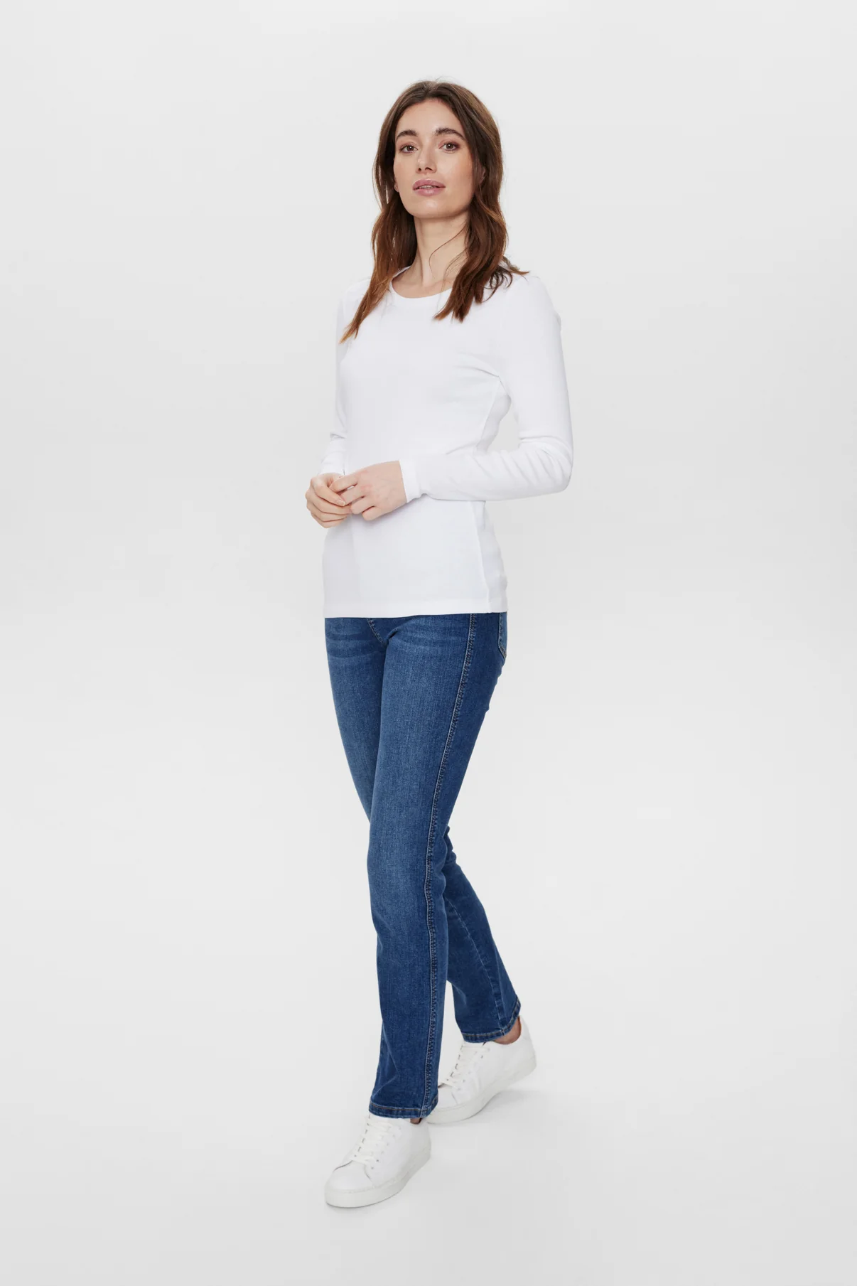 Camille - T-shirt med lange ærmer og i ribkvalitet - Image 3