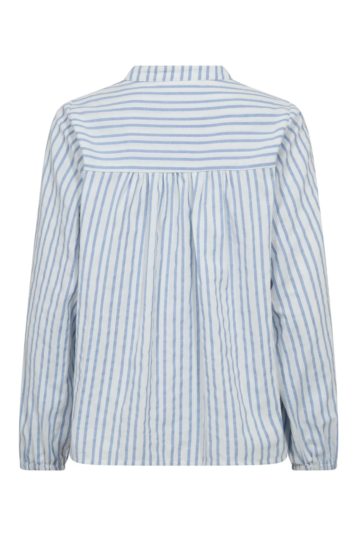 Bethany - Stribet v-bluse i bomuldskvalitet - Image 3