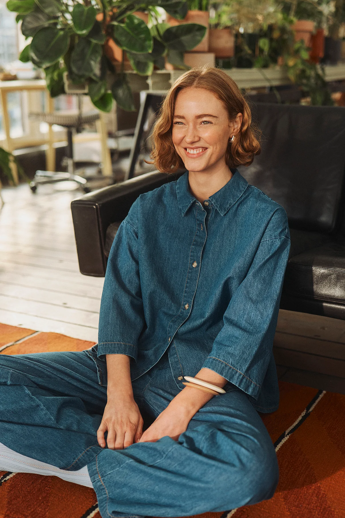 Adda - Denim bukser med lige ben og lommer - Image 2