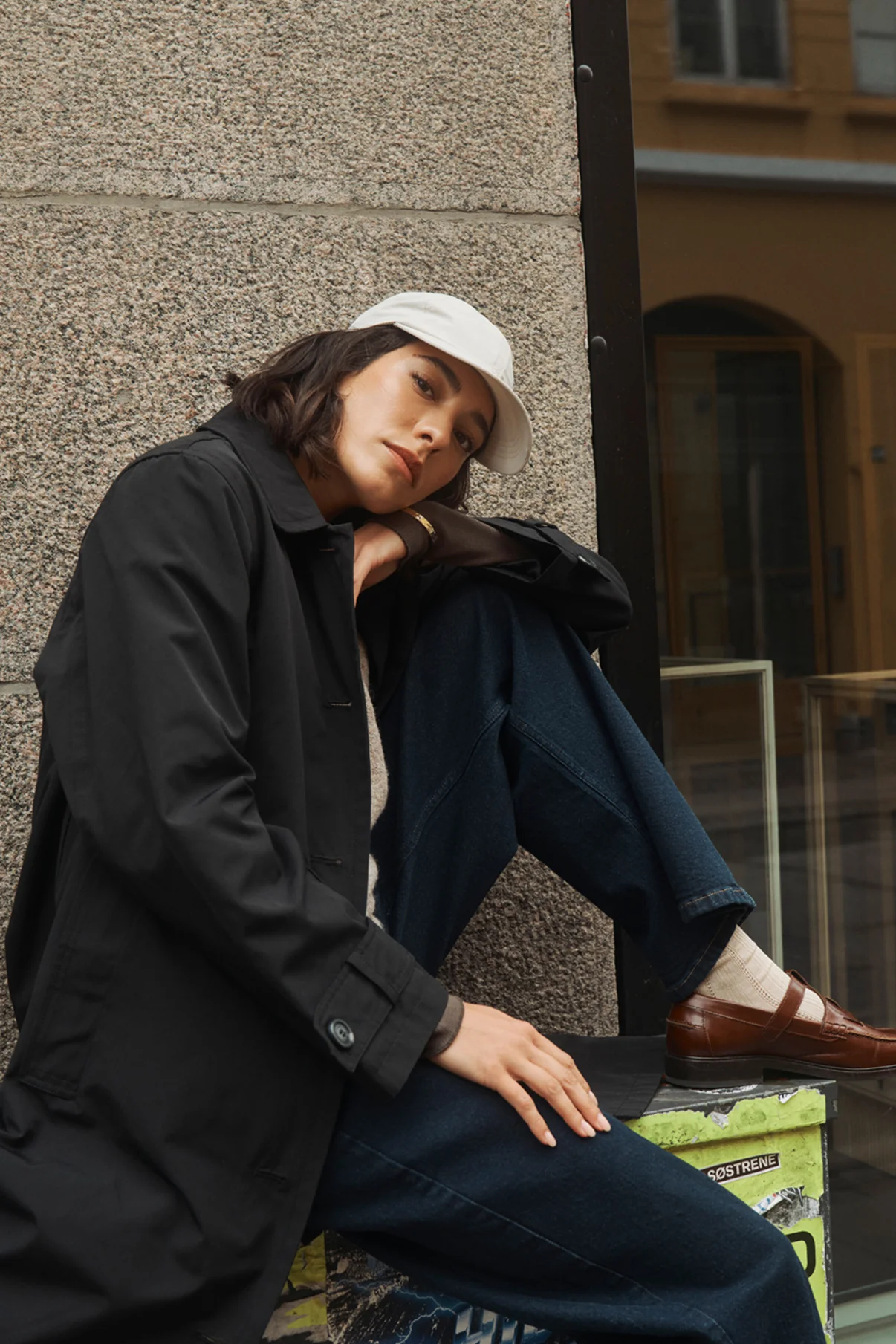 Ibi - Oversize trenchcoat med lommer - Image 3