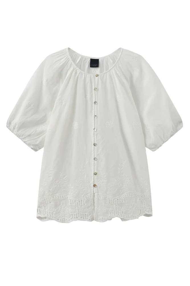 Vira - Kortærmet skjorte med broderi - Image 2