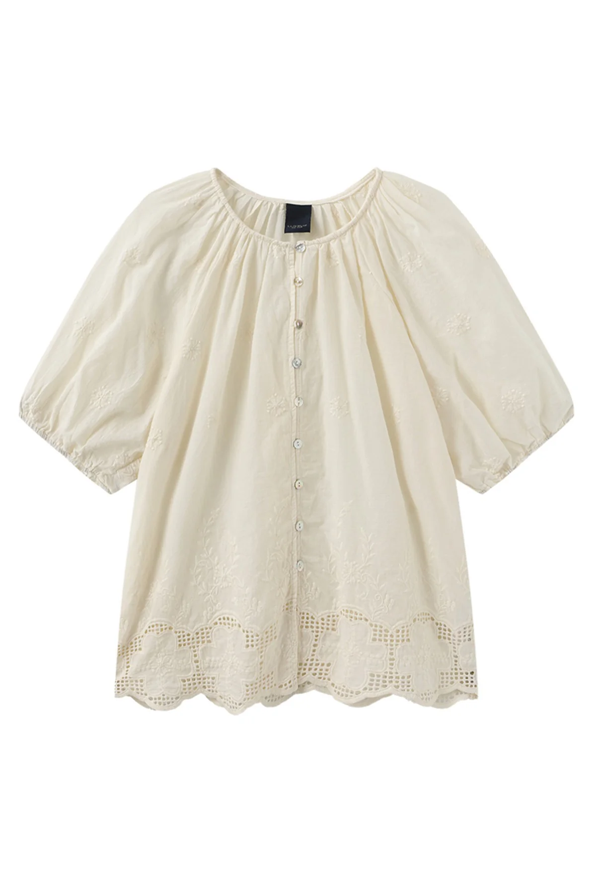 Vira - Kortærmet skjorte med broderi - Image 4